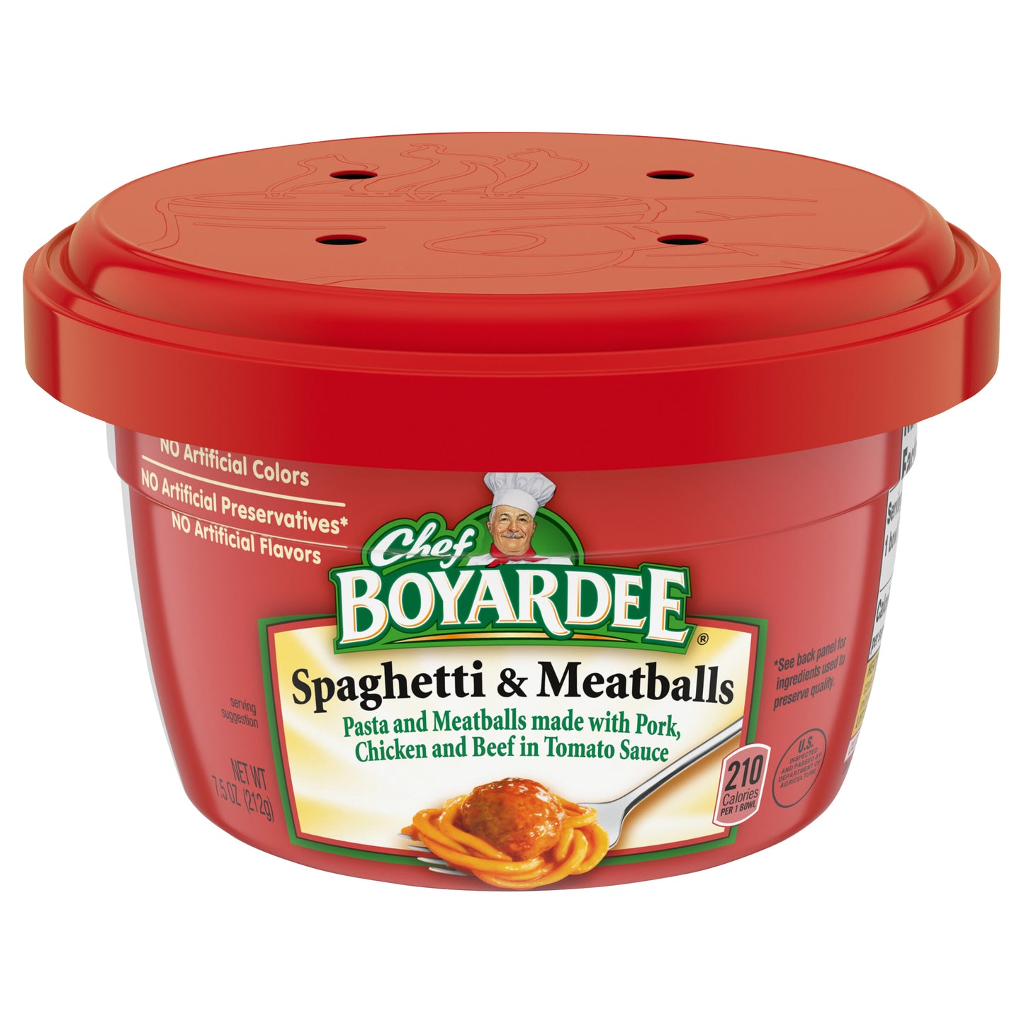 Chef Boyardee Spaghetti & Meatballs in Tomato Sauce, 7.5 Oz.