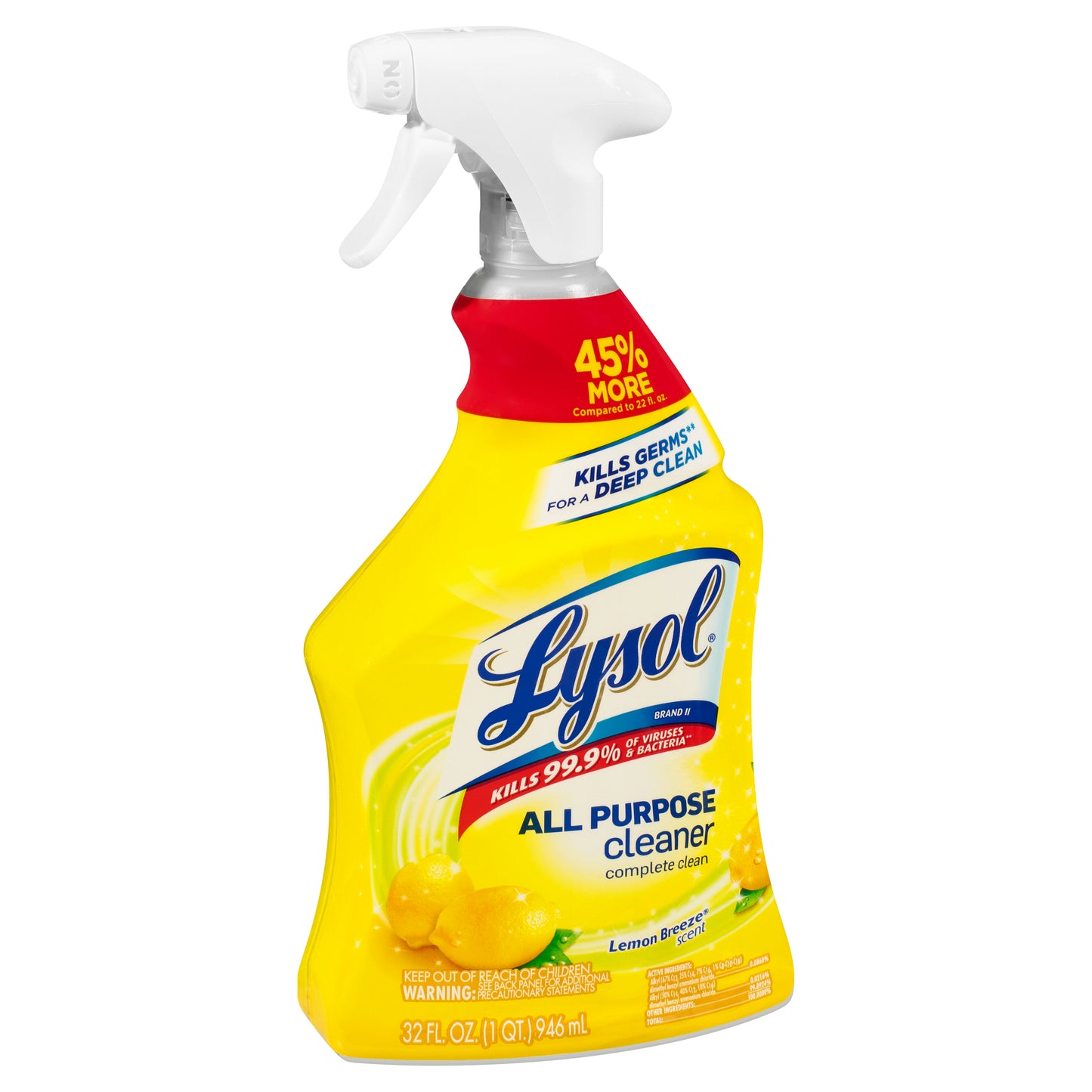 Lysol Lemon Breeze Scent All Purpose Cleaner 32 oz