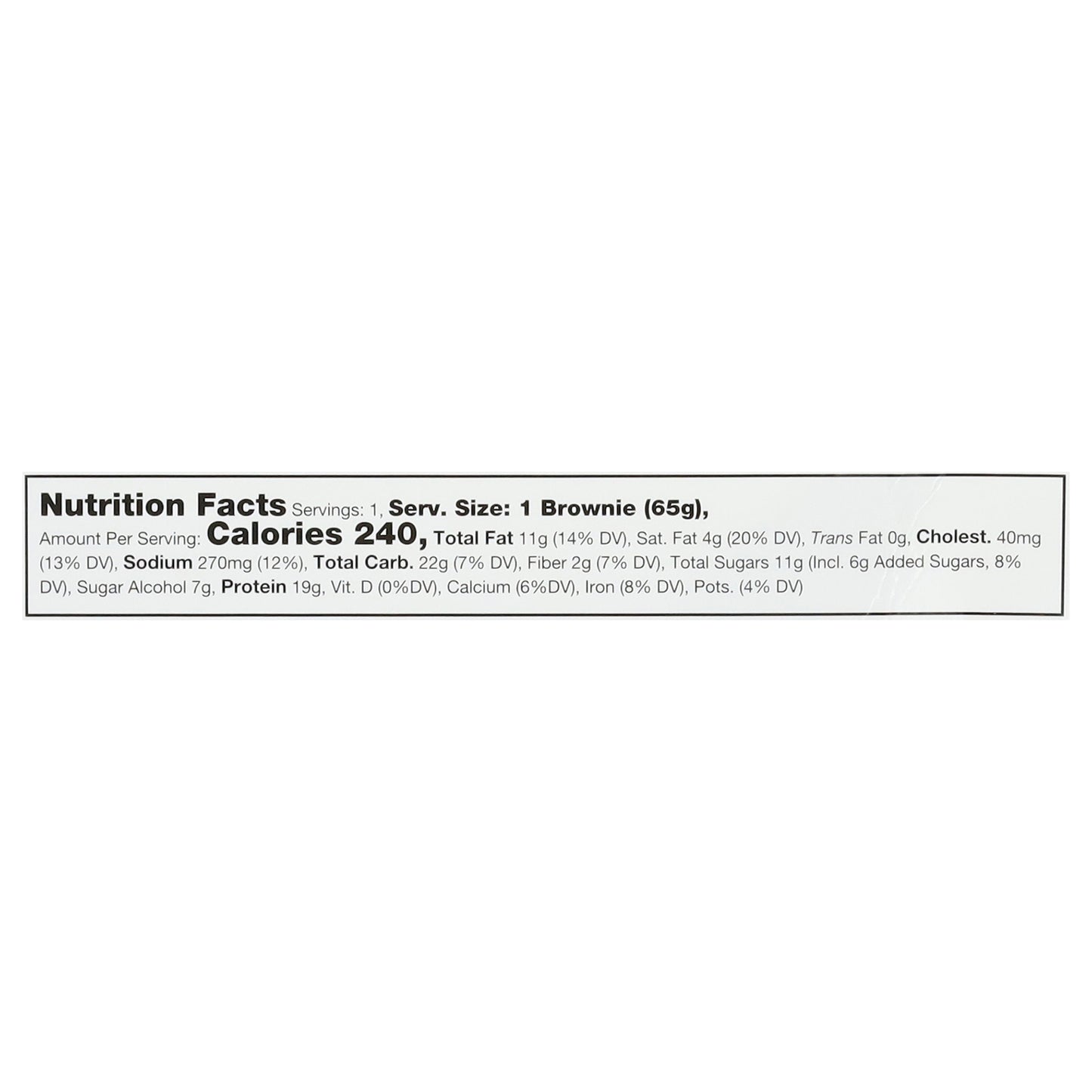 Prime Bites Cookie Dough Protein Brownie 12 - 2.29 oz Brownies