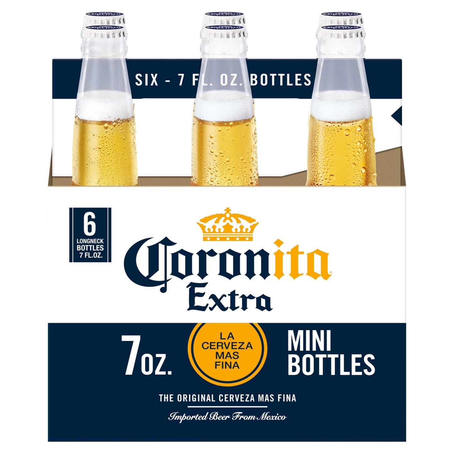Corona Extra Coronita Mexican Lager Beer, 6 pk 7 fl oz Bottles, 4.6% ABV