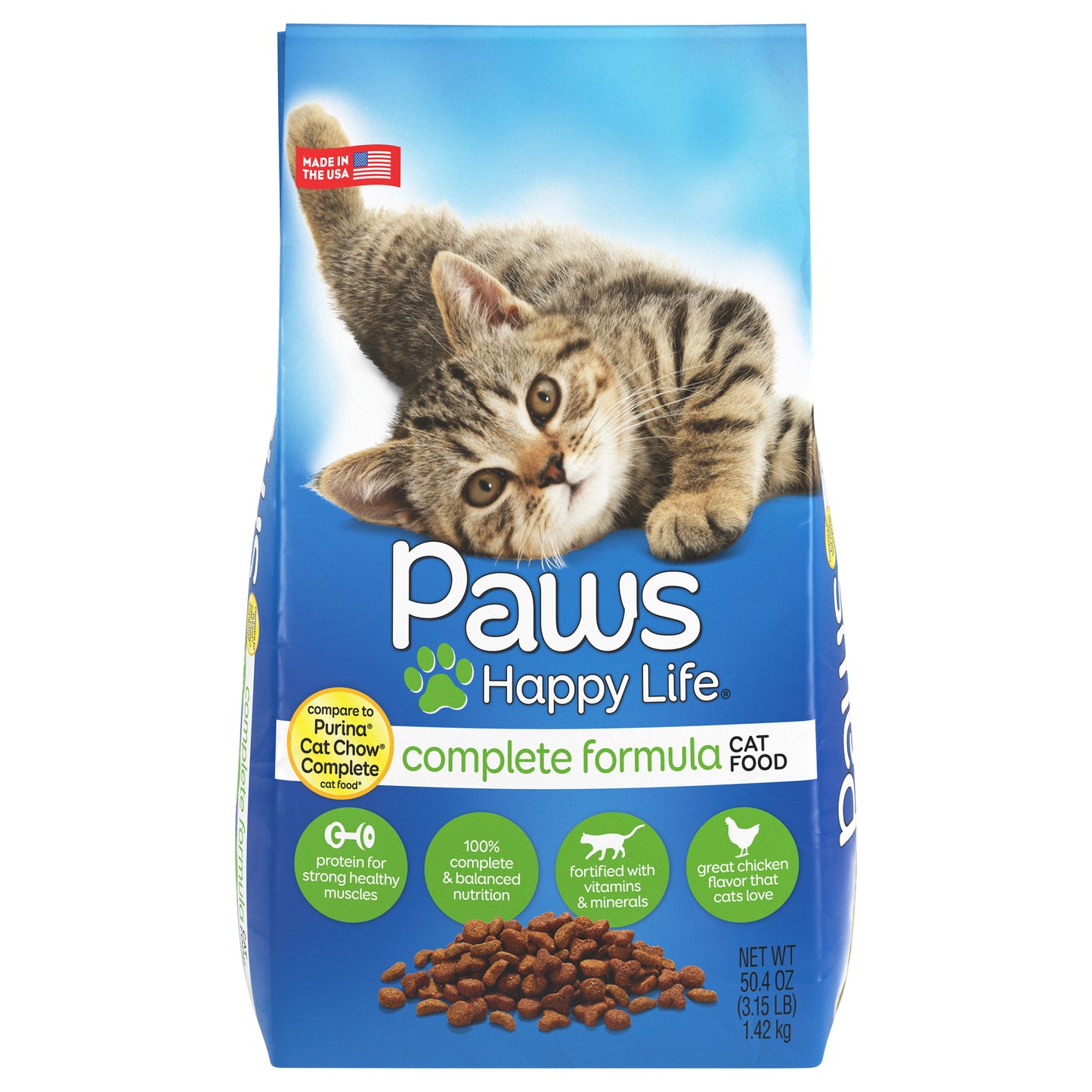 Paws Happy Life Complete Formula Cat Food 50.4 oz