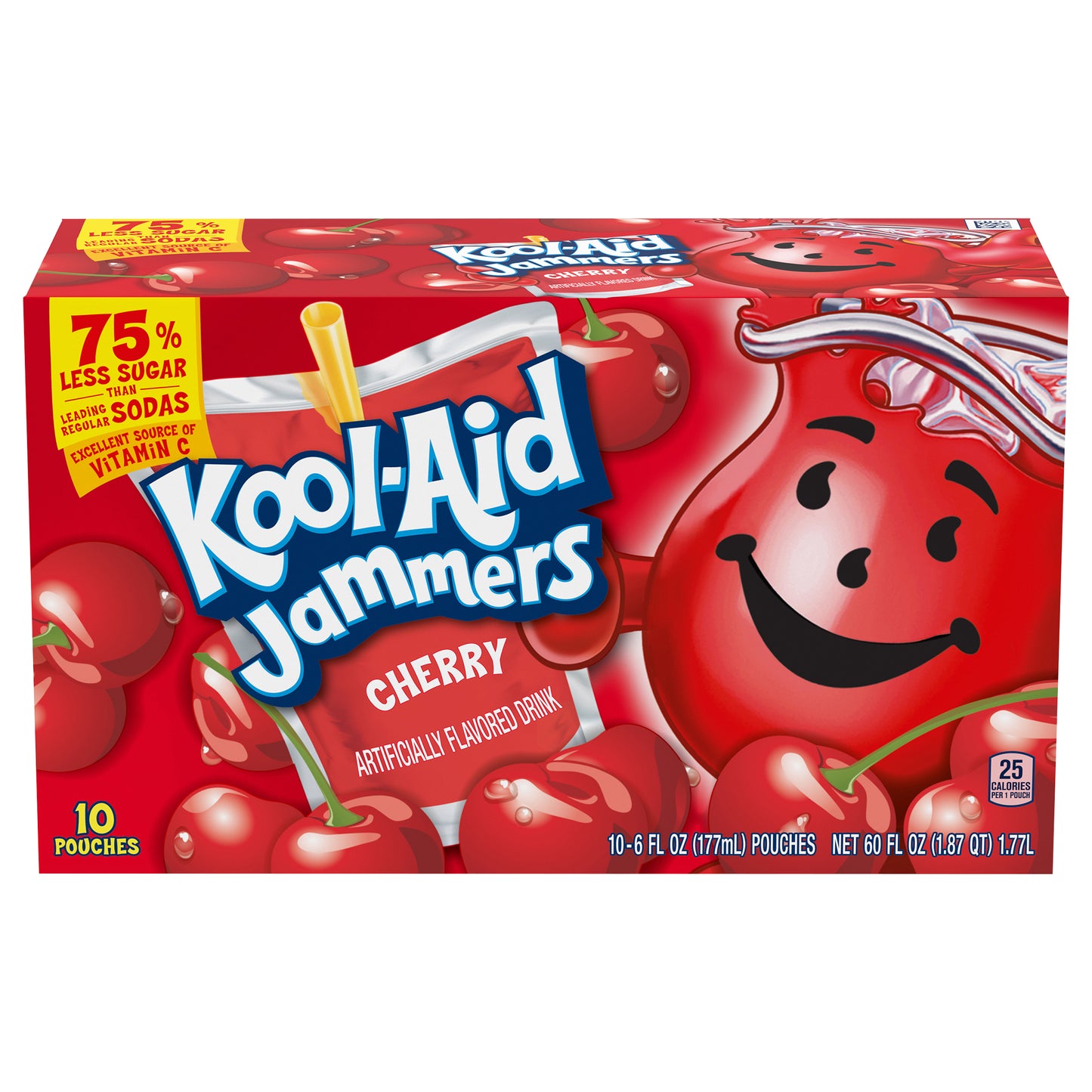 Kool-Aid Jammers Cherry Flavored Drink 10 - 6 fl oz Pouches