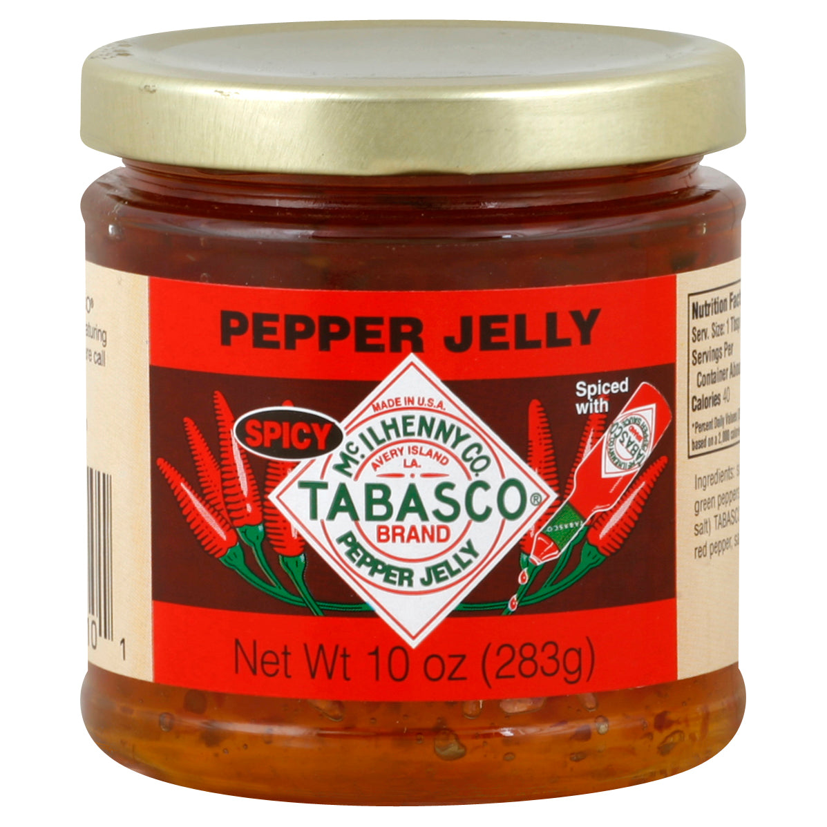 Tabasco Pepper Jelly 10 oz - SPICY PEPPER JELLY