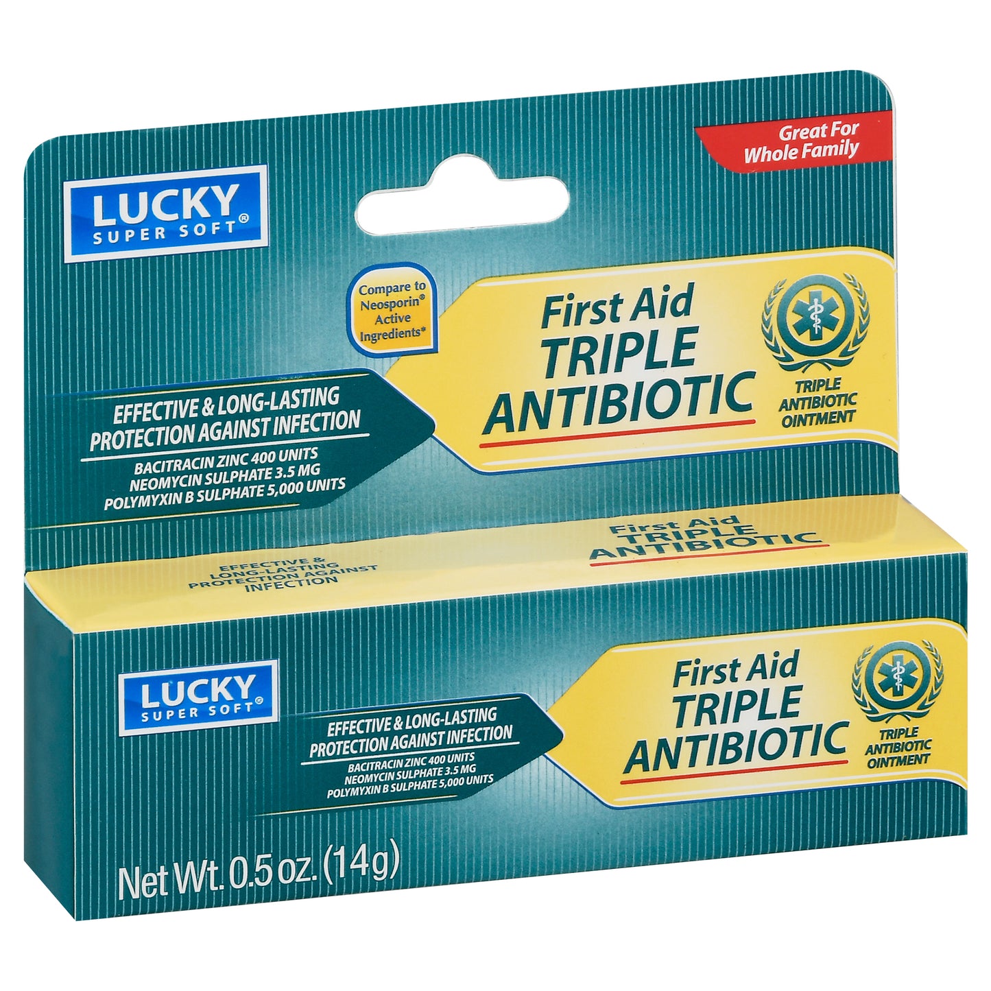 Lucky Super Soft First Aid Triple Antibiotic Ointment 0.5 oz