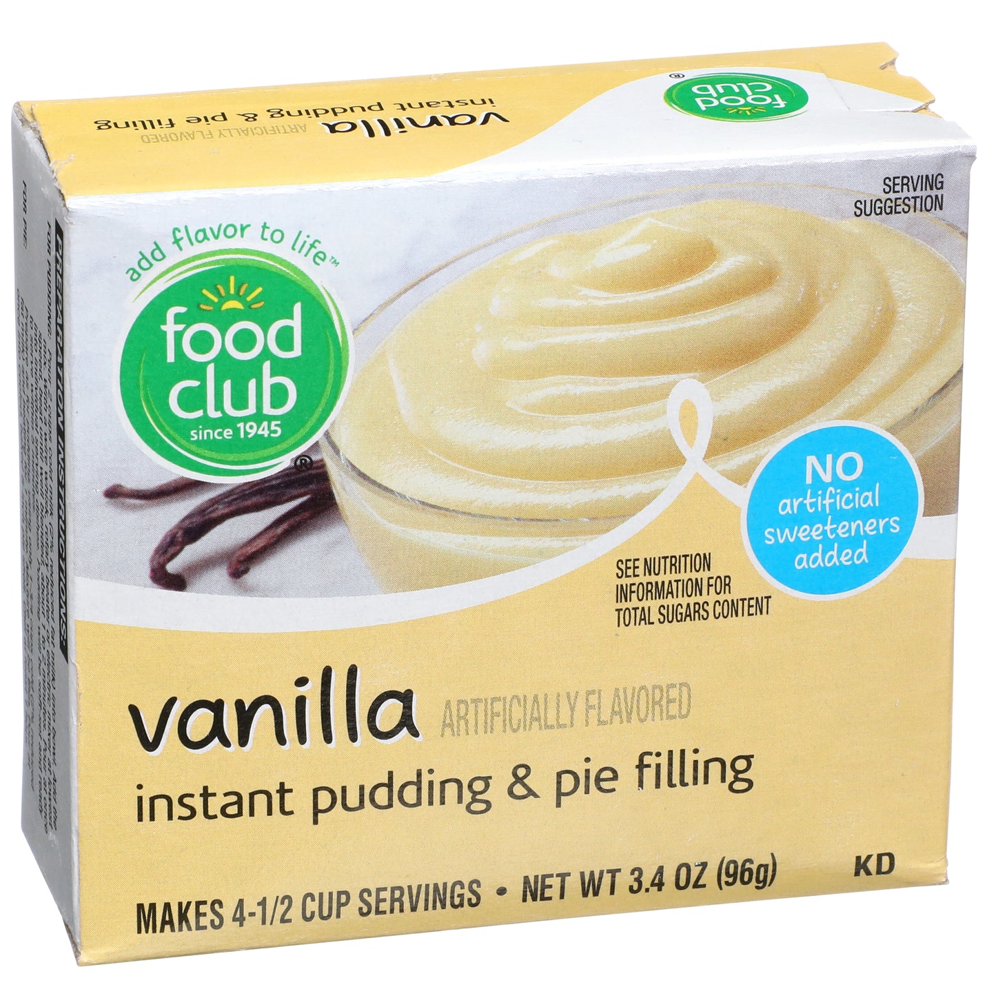 Vanilla Instant Pudding & Pie Filling