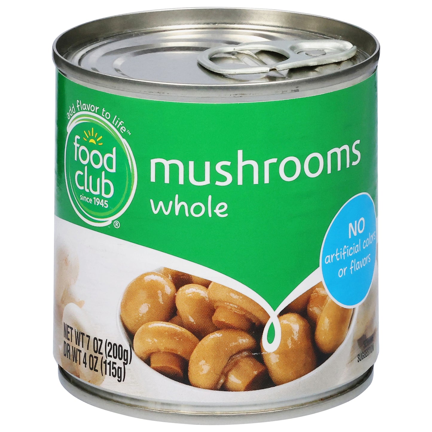 Food Club Whole Mushrooms 7 oz