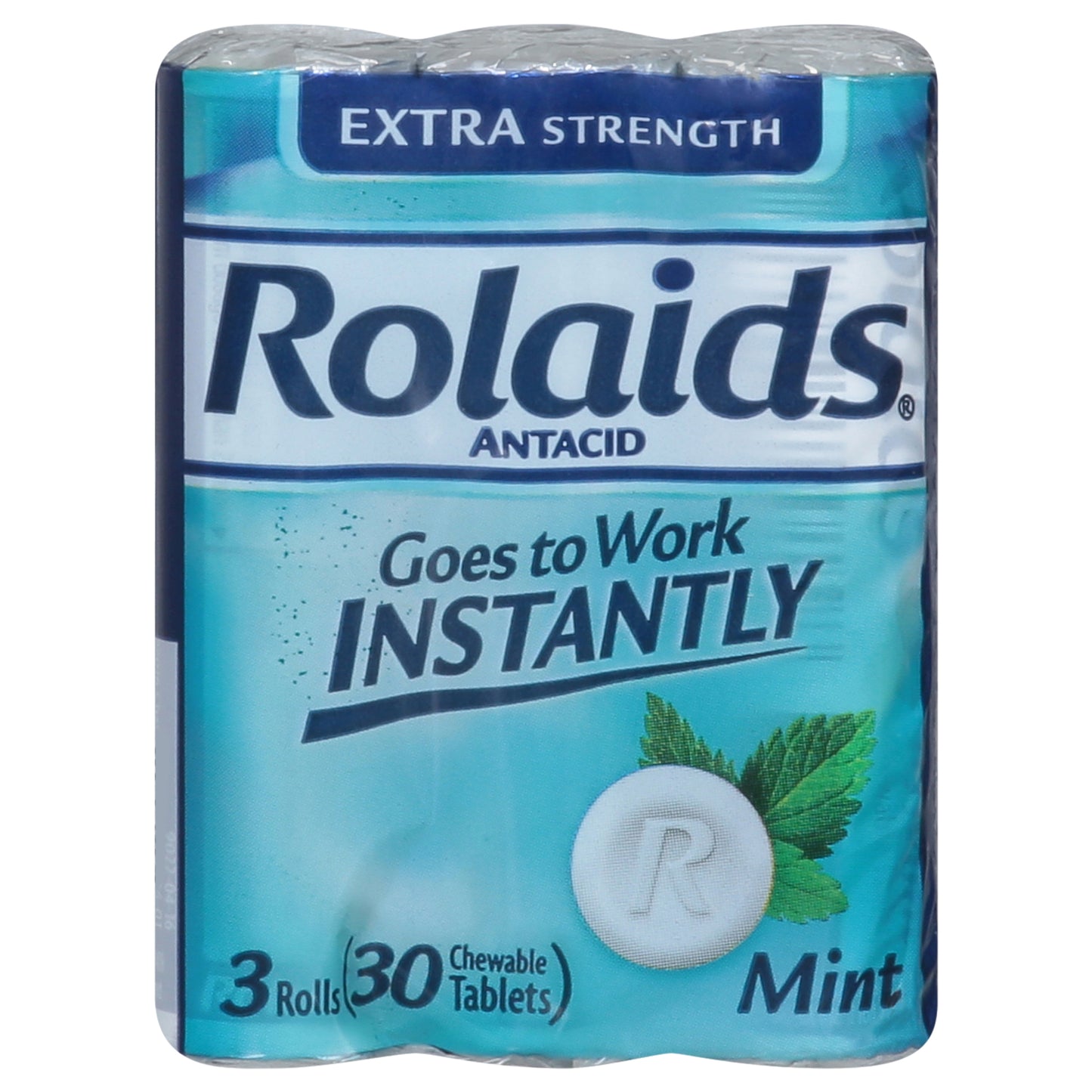 Rolaids Chewable Tablets Extra Strength Mint Antacid 3 Tablets
