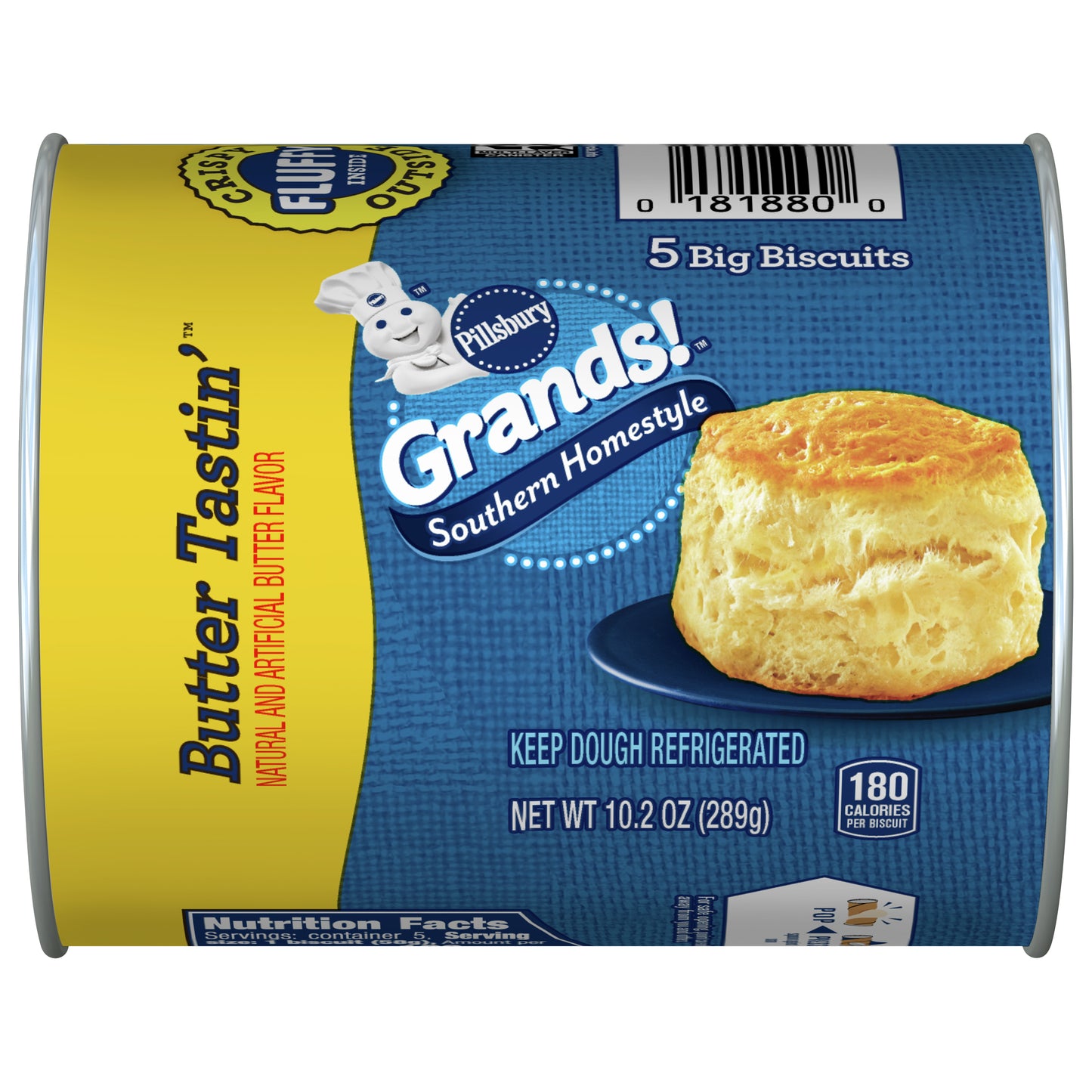 Pillsbury Grands! Southern Homestyle Butter Tastin' Biscuits, 5 ct., 10.2 oz.