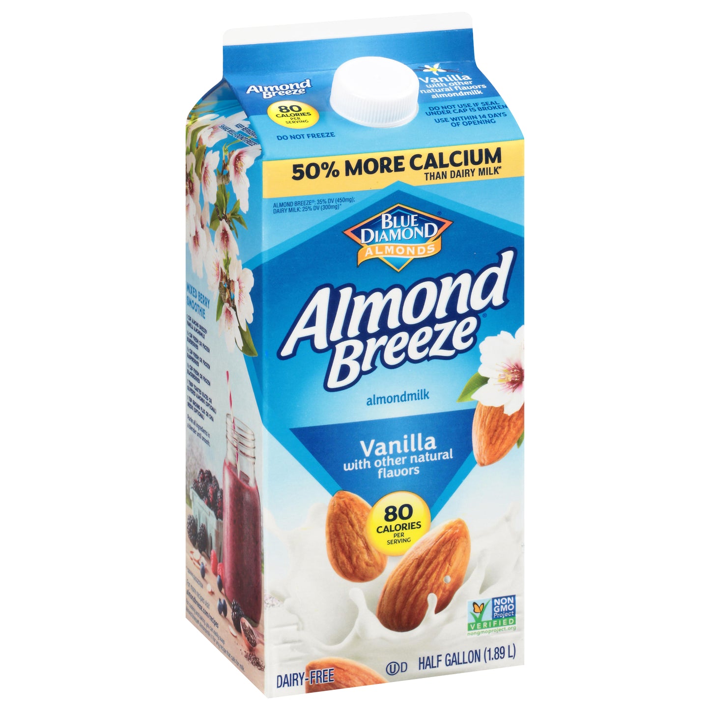 Almond Breeze Dairy-Free Vanilla Almondmilk 0.5 gl