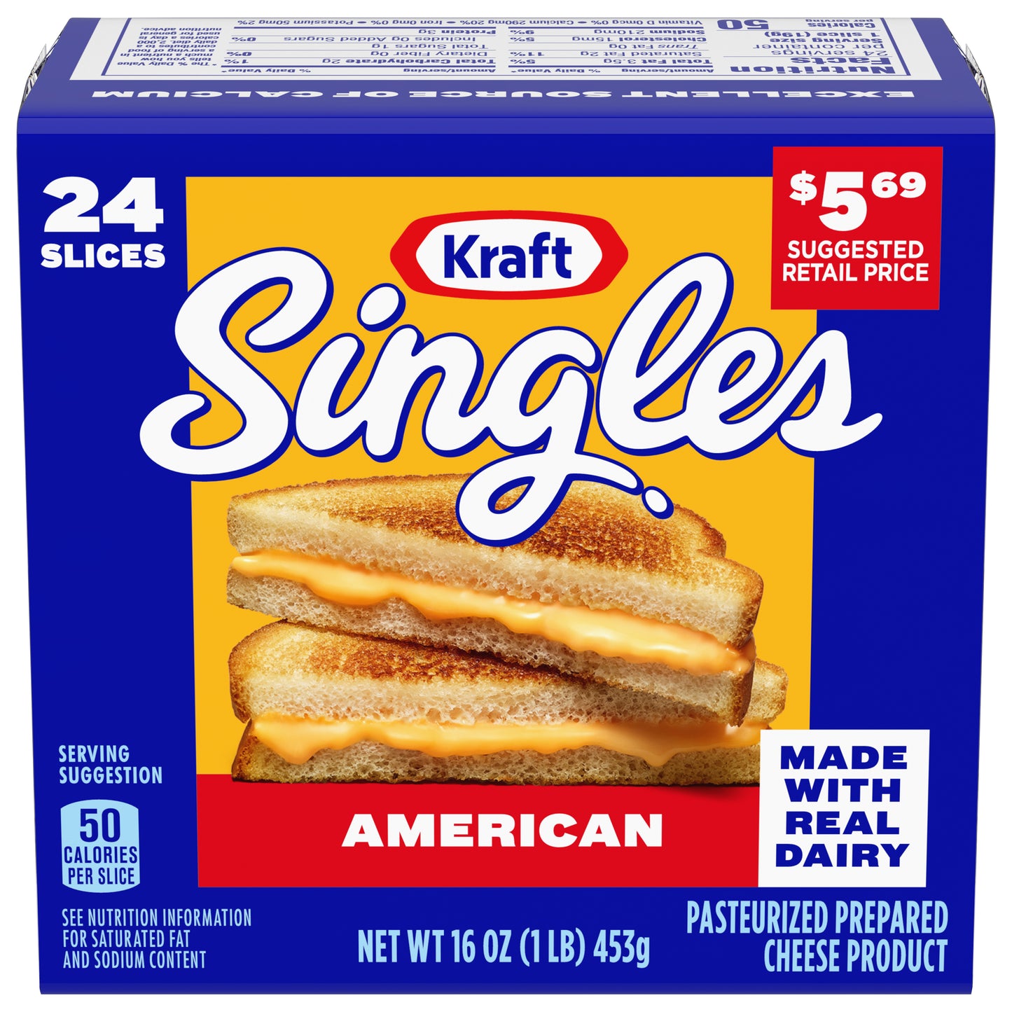Kraft Singles American Cheese Product 24 ea