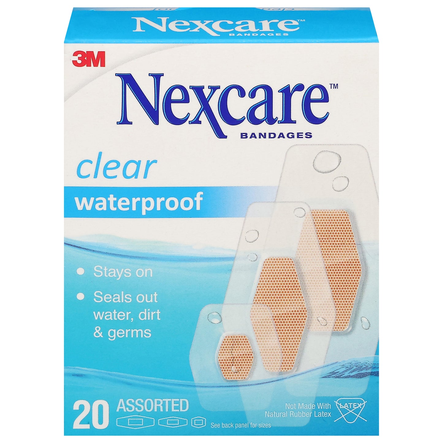 Nexcare Clear Waterproof Bandages 20 ea