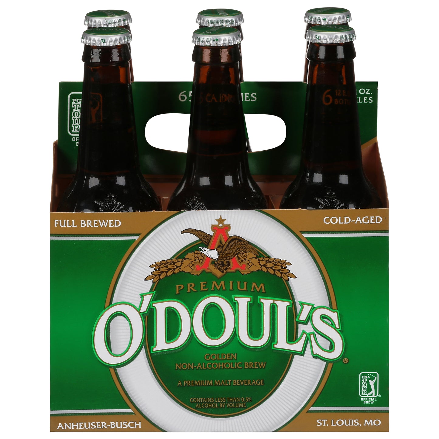 O'Doul's Premium Non-Alcoholic Brew Golden Malt Beverage 6 - 12 fl oz Bottles