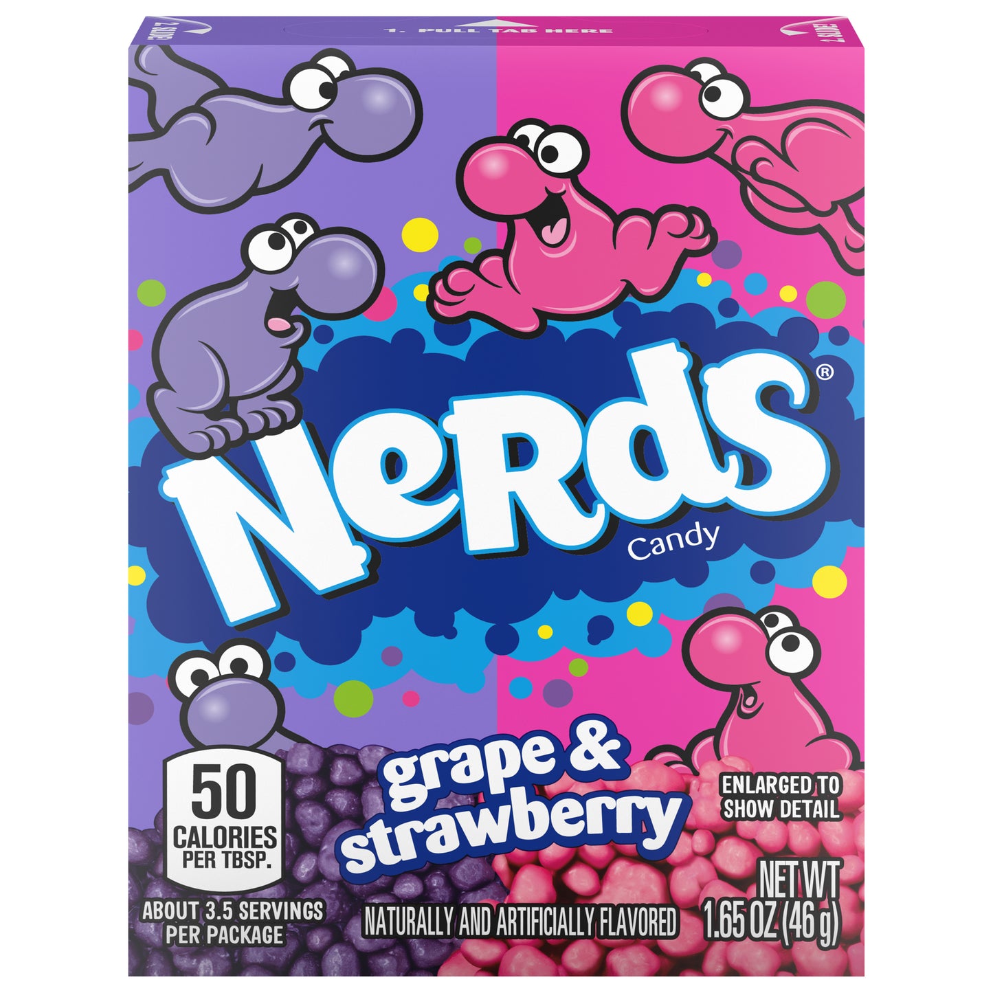 Nerds Grape & Strawberry Candy 71348 155172 1.65 oz