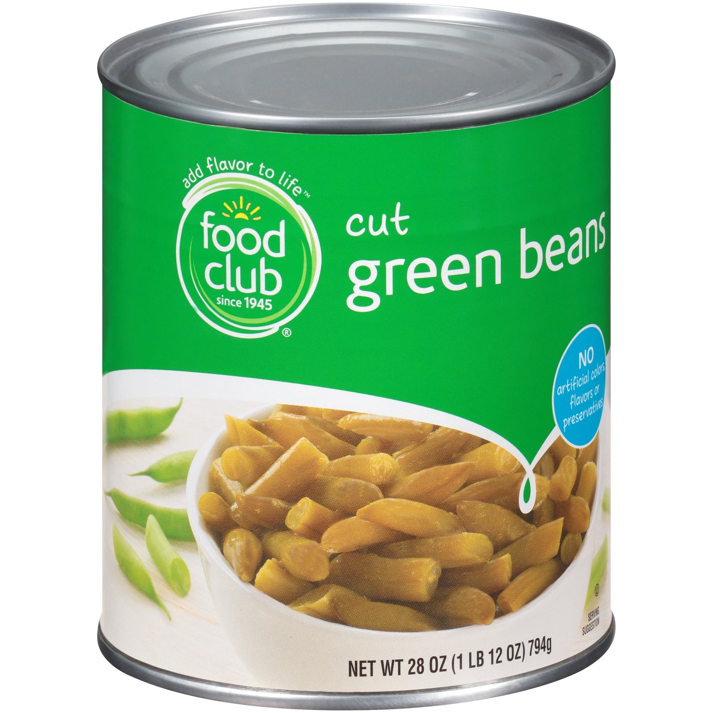 Cut Green Beans - Can 28 OZ