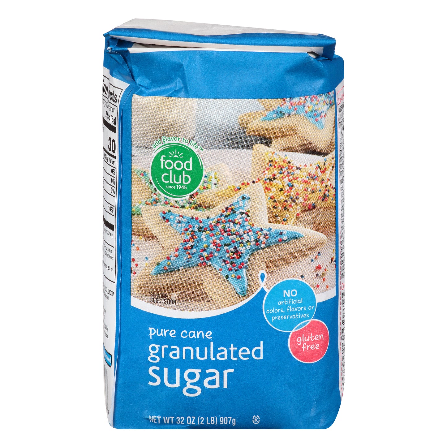 Food Club Granulated Pure Cane Sugar 32 oz