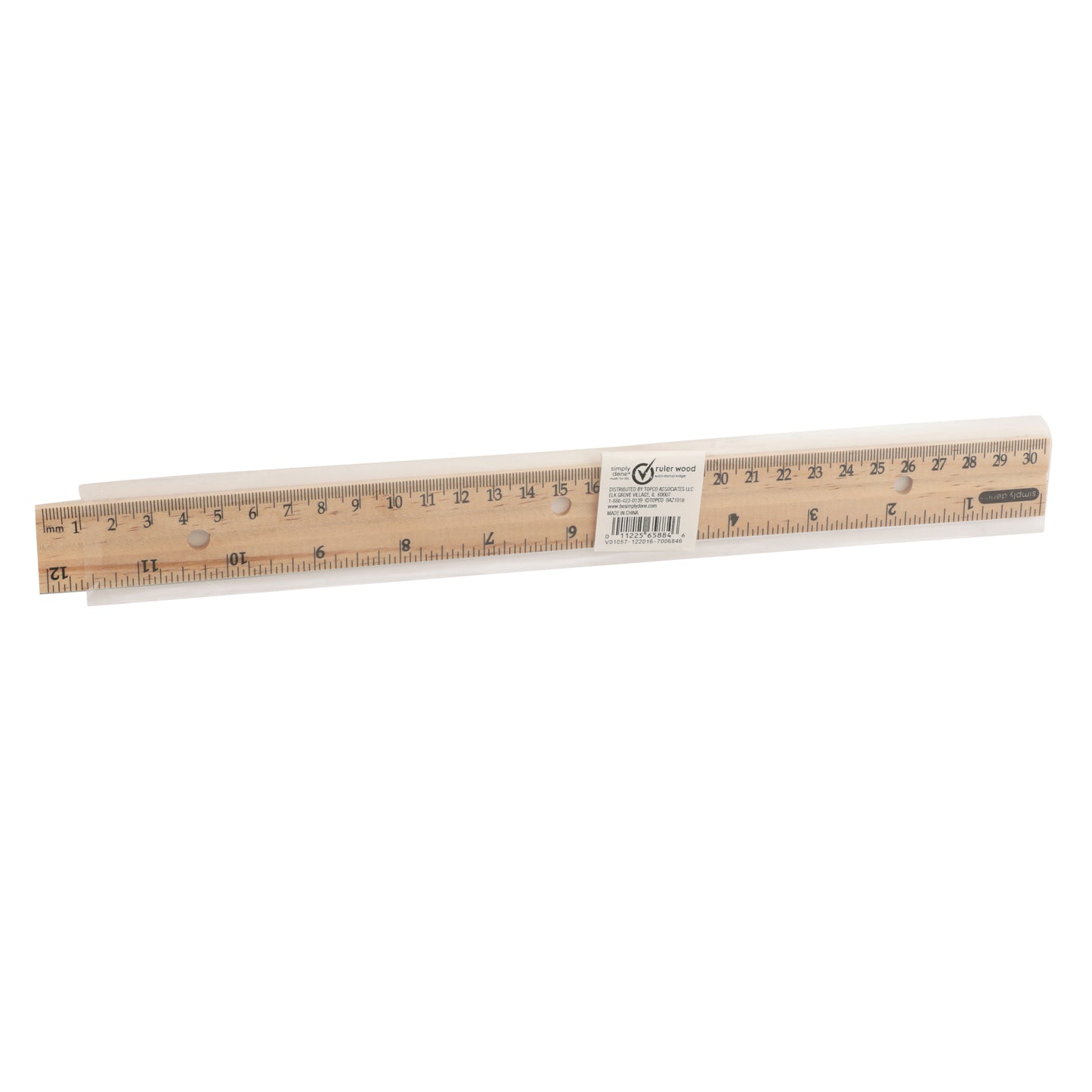 Ruler Wood With Metal Edge