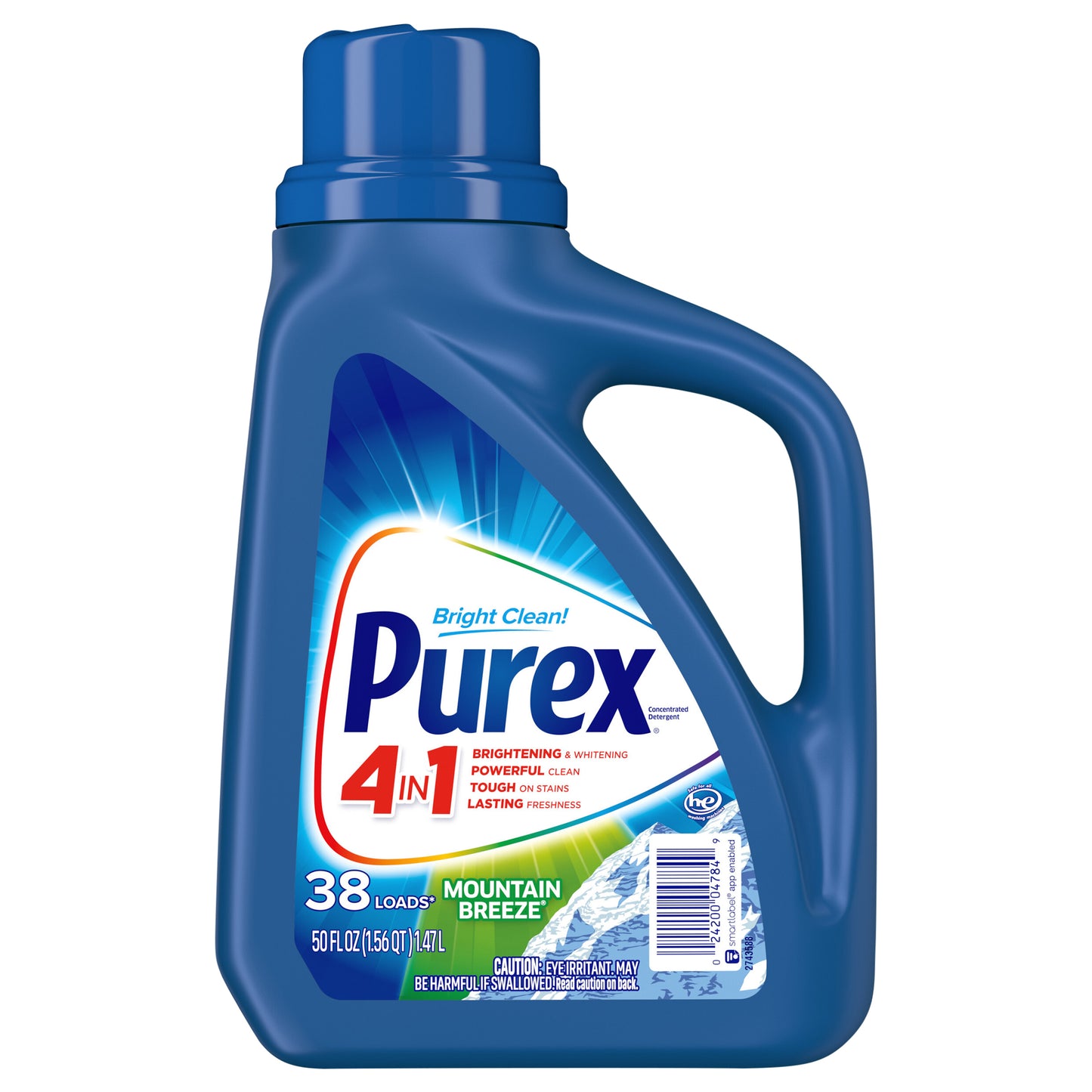 Purex Liquid Laundry Detergent, Mountain Breeze, 50 Fluid Ounces, 38 Loads