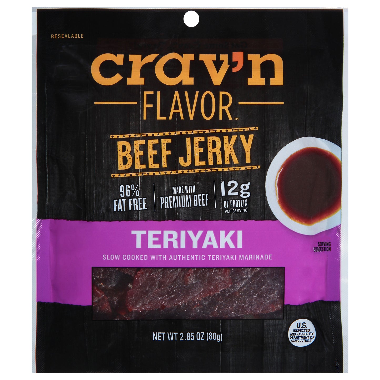 Crav'n Flavor Teriyaki Beef Jerky 2.85 oz