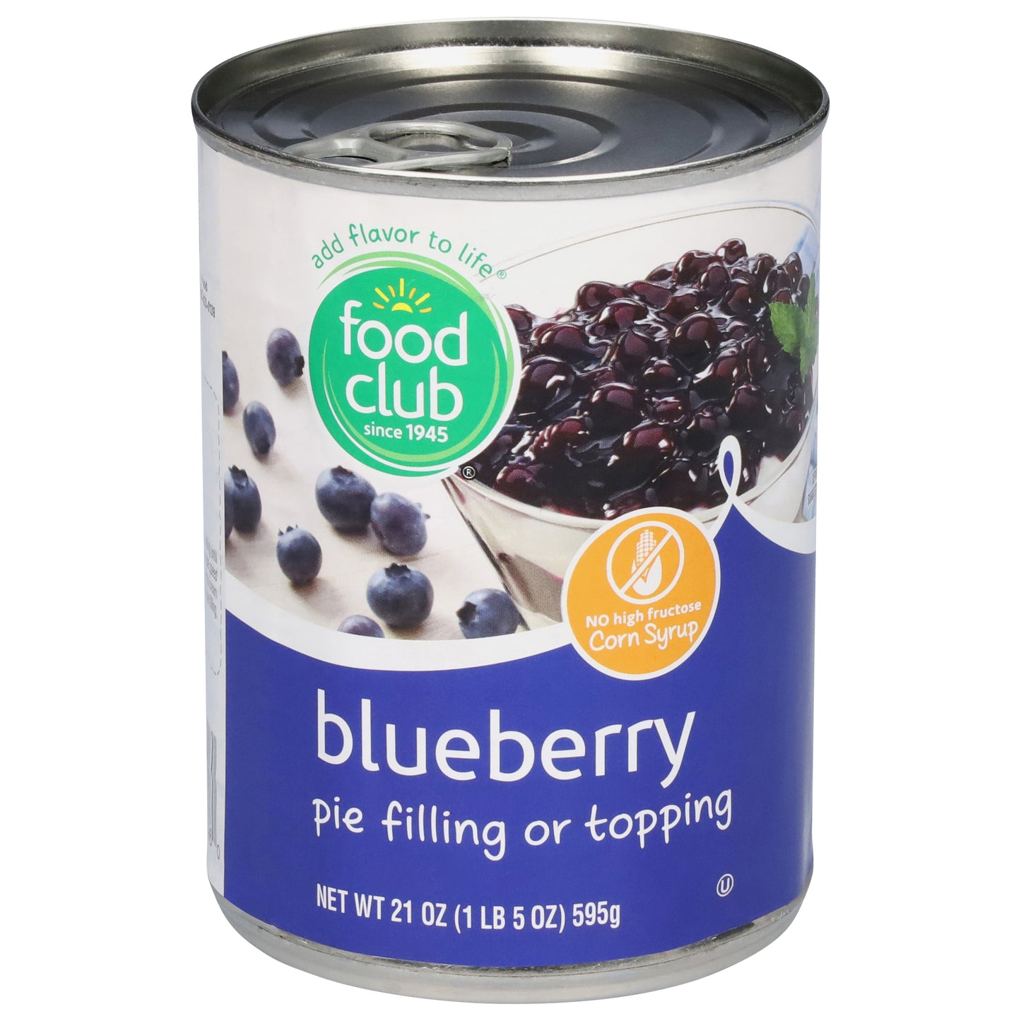 Food Club Blueberry Pie Filling or Topping 21 oz