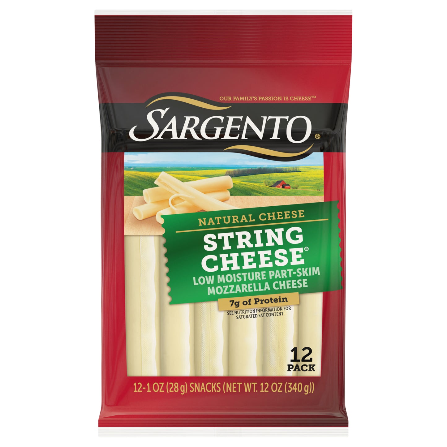 Sargento® Natural String Cheese Snacks, 12-Count