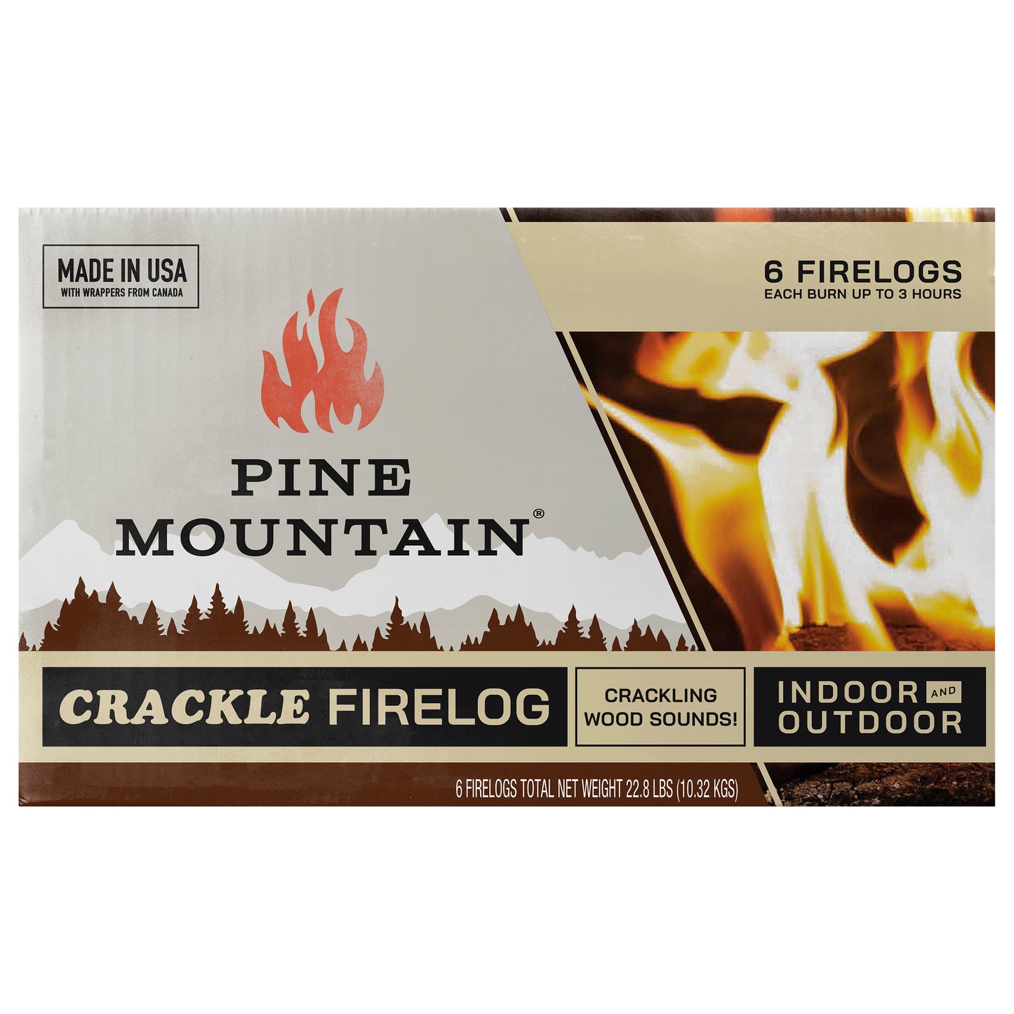 Pine Mountain Crackle Firelog 6 ea