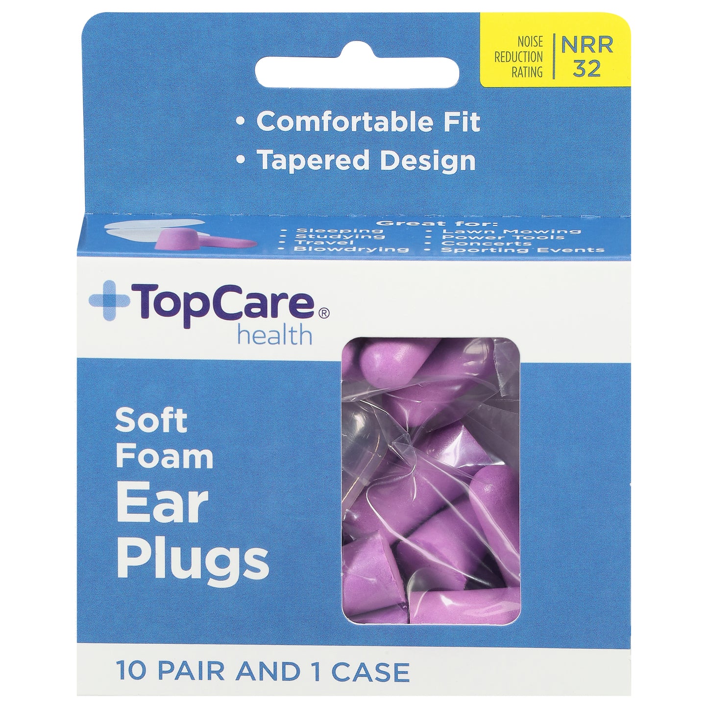TopCare Health NRR 32 Soft Foam Ear Plugs 1 ea