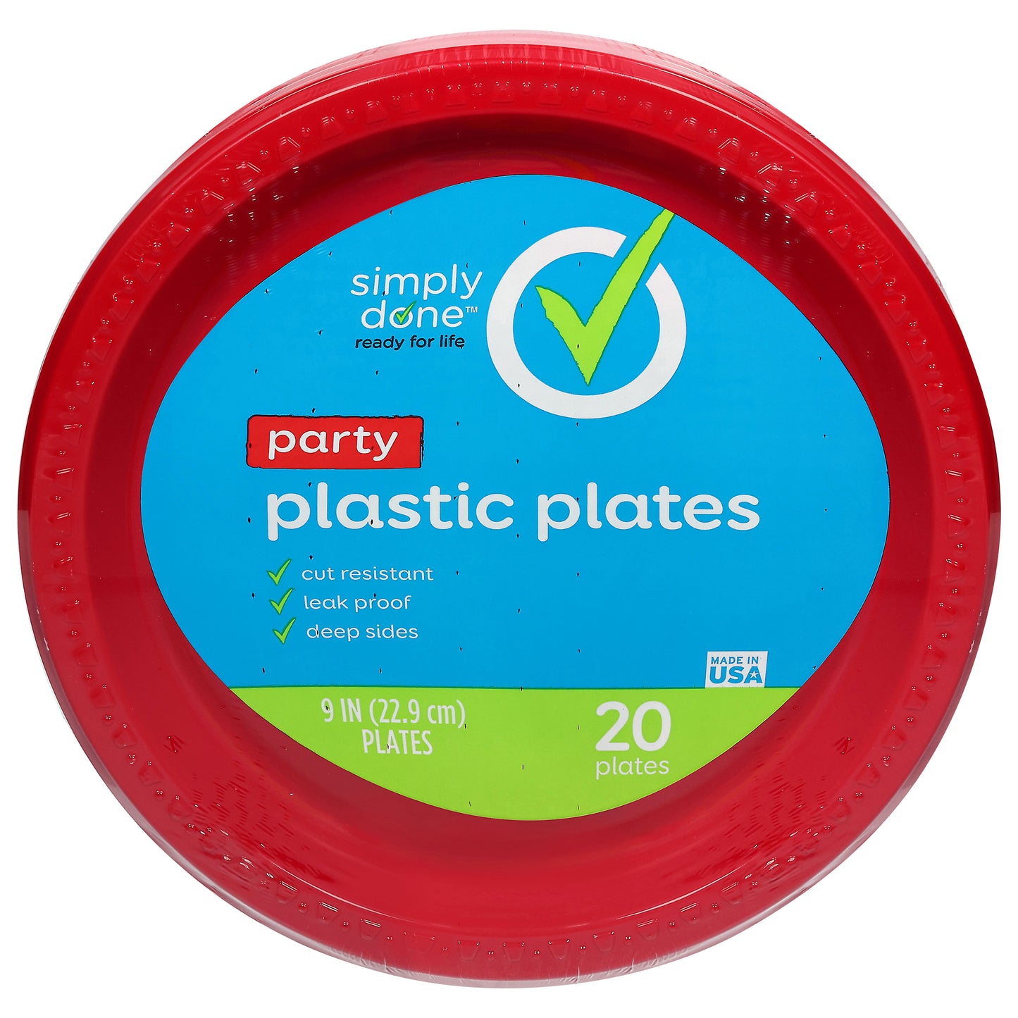 Simply Done Party Plastic Plates 20 ea