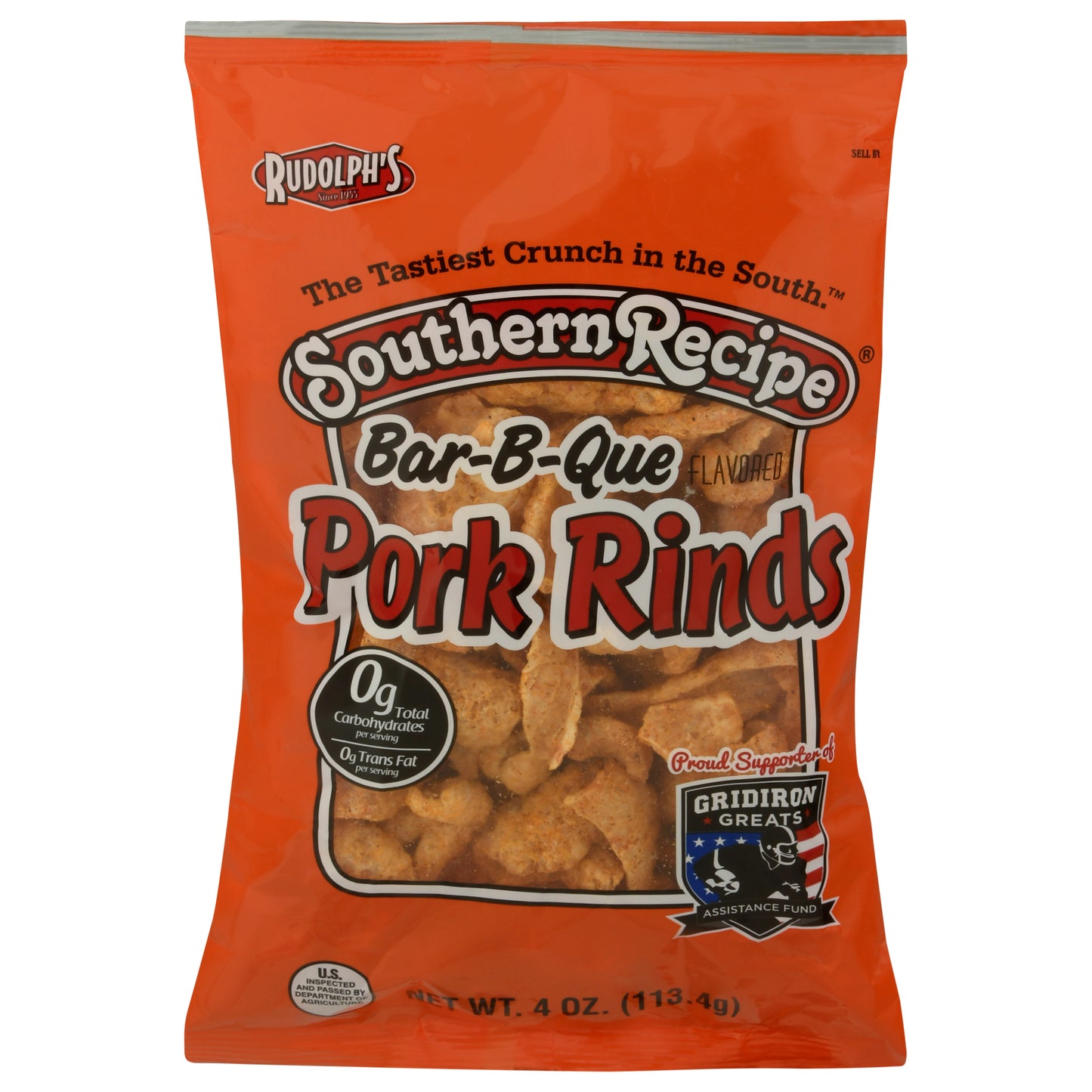 Southern Recipe Bar-B-Que Flavored Pork Rinds 4 oz