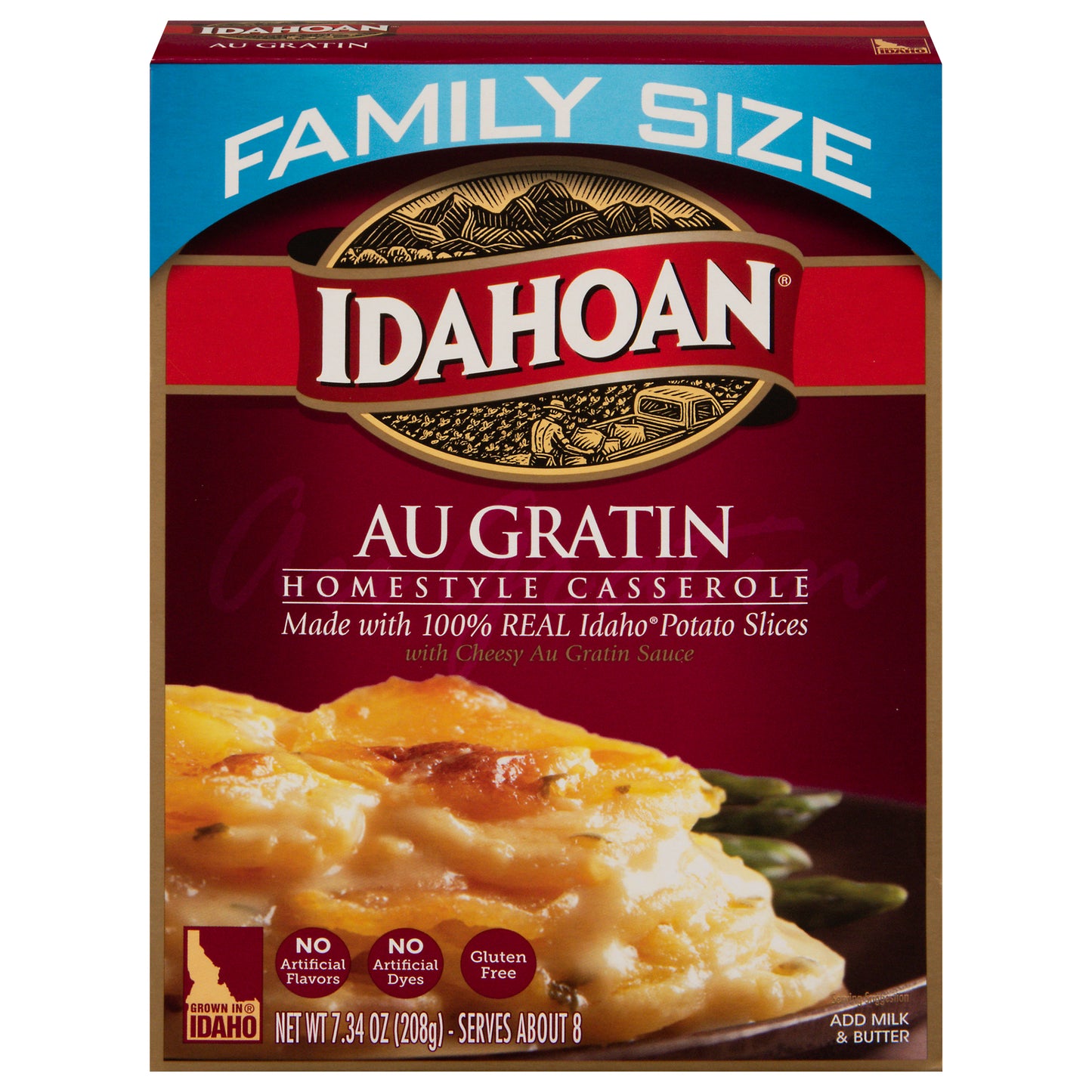 Idahoan Homestyle Casserole Family Size Potato Slices Family Size 7.34 oz