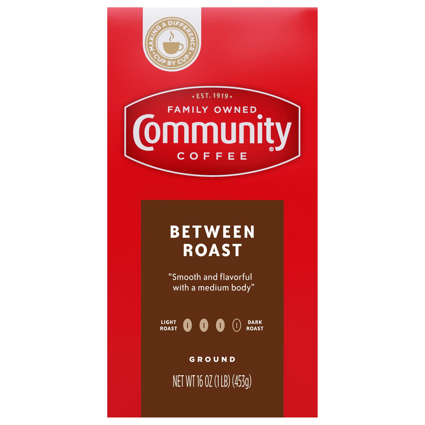 Community Dark Roast Ground Between Roast Coffee 16 oz
