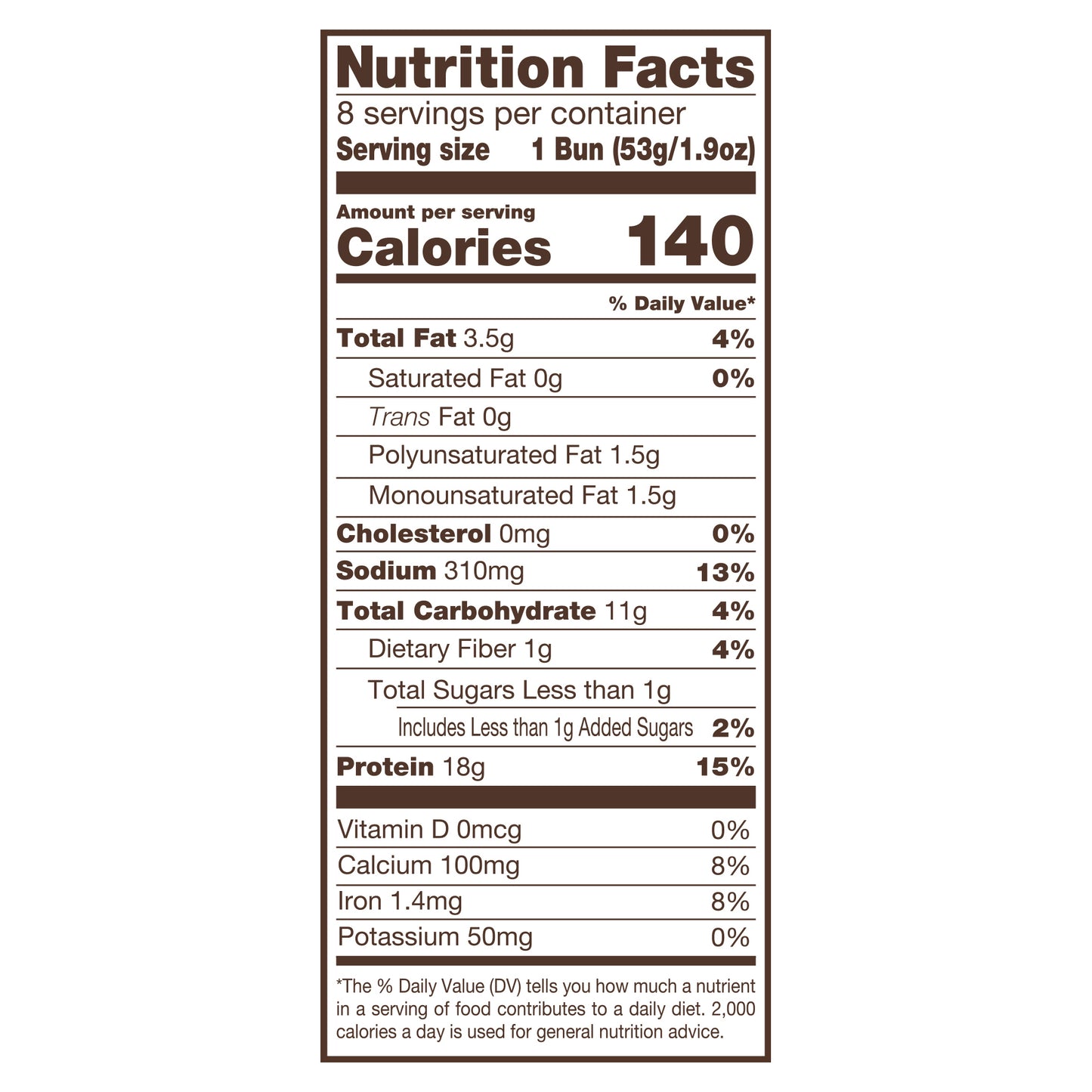 Nature's Own Life Protein Plus Wheat Hotdog Buns, 18g Protein per bun, Non-GMO Keto Friendly, 8 Ct