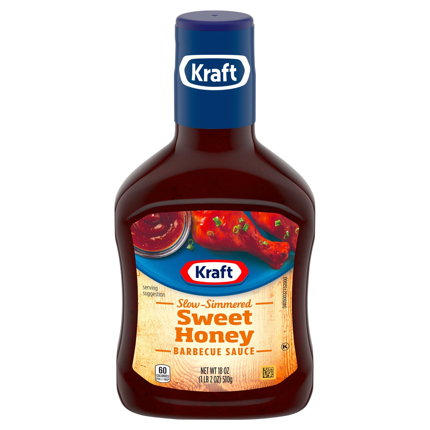 Kraft Sweet Honey Slow-Simmered Barbecue Sauce, 18 oz Bottle