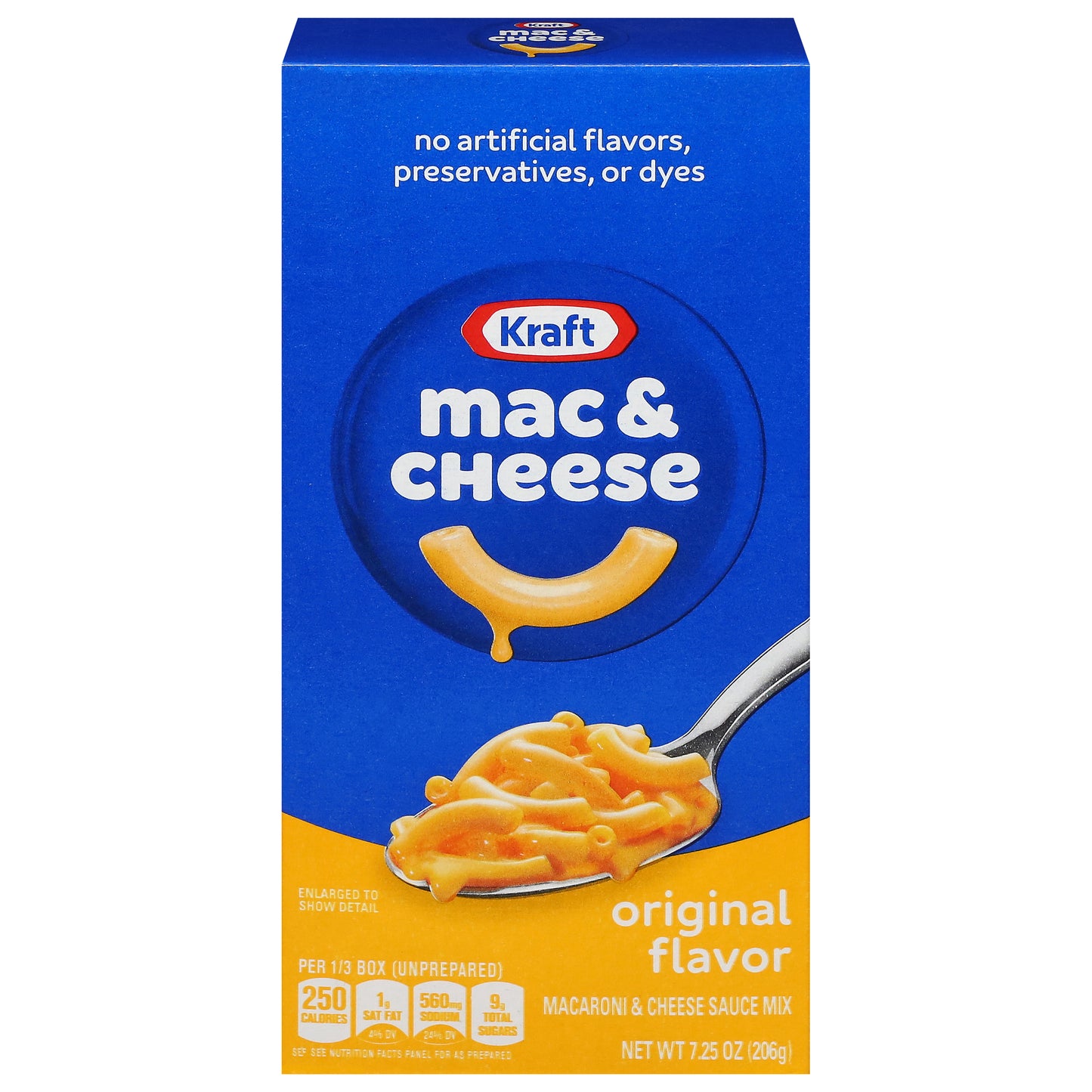Kraft Original Mac & Cheese Macaroni and Cheese Dinner, 7.25 oz Box