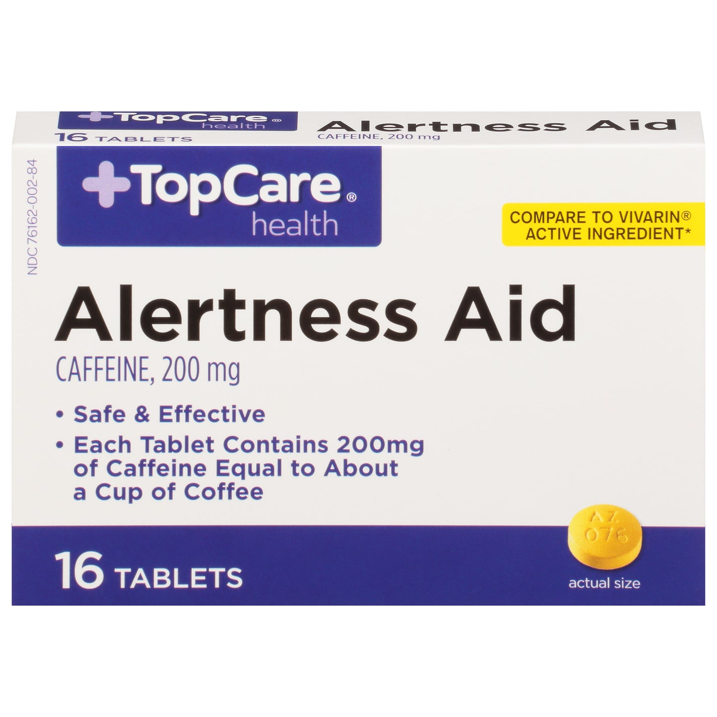 TopCare Health 200 mg Alertness Aid 16 Tablets