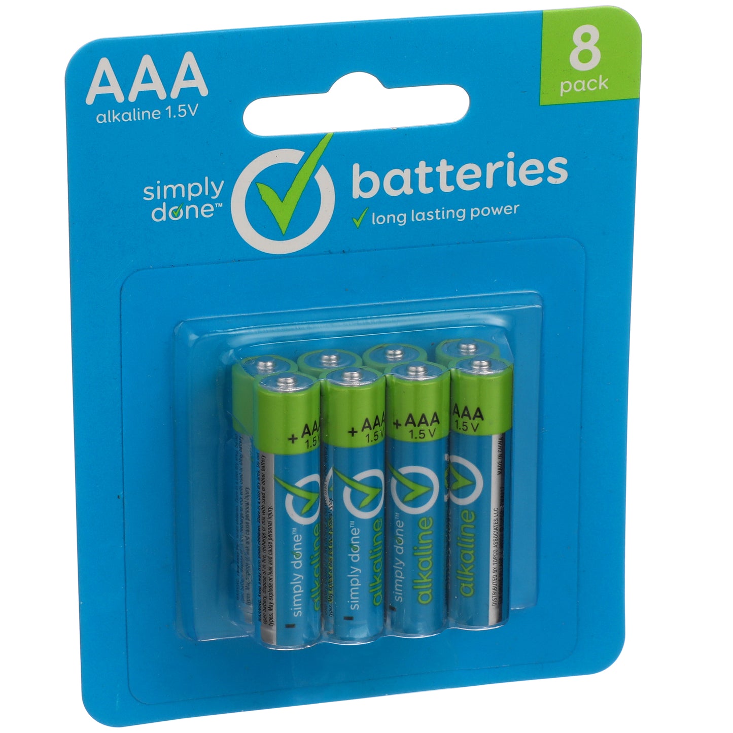 Aaa Alkaline 1.5V Batteries - 8 pack