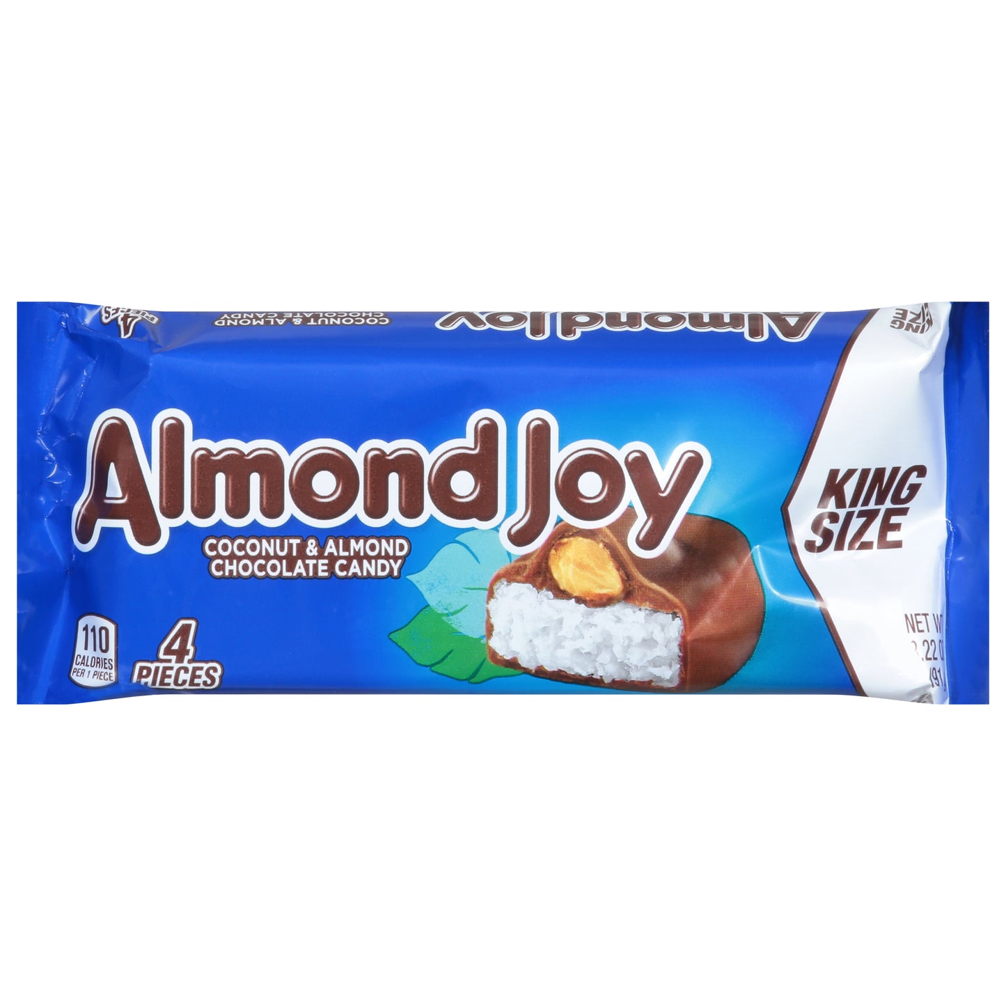 Almond Joy Coconut & Almond Chocolate Candy Bar King Size 4 ea