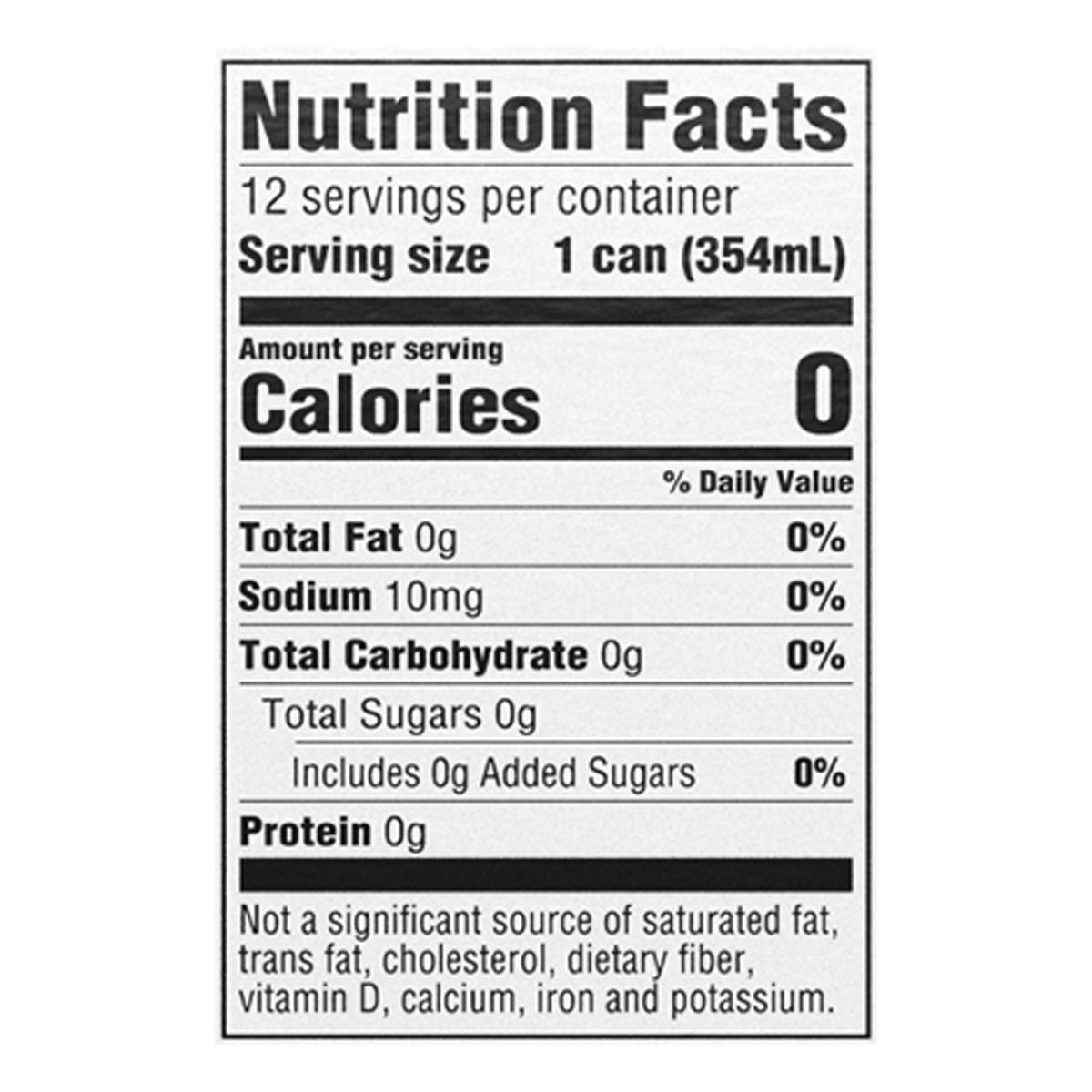 Food Club Zero Calorie Cola 12 Pack