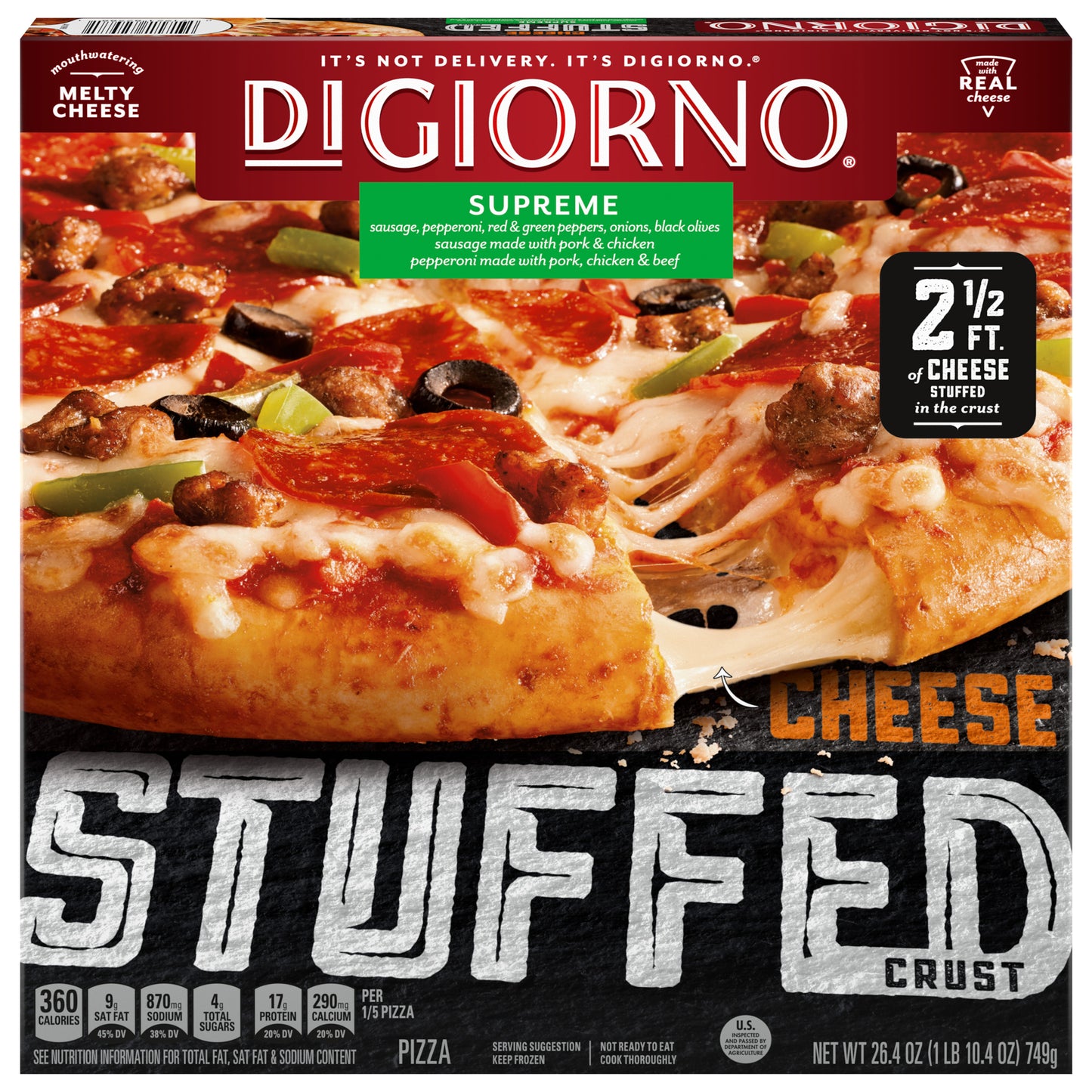 DiGiorno Cheese Stuffed Crust Supreme Pizza 26.4 oz
