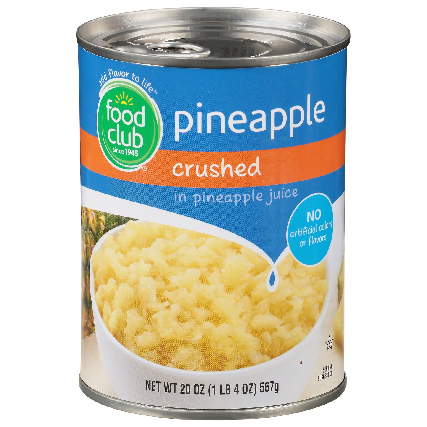 Food Club Crushed Pineapple 20 oz