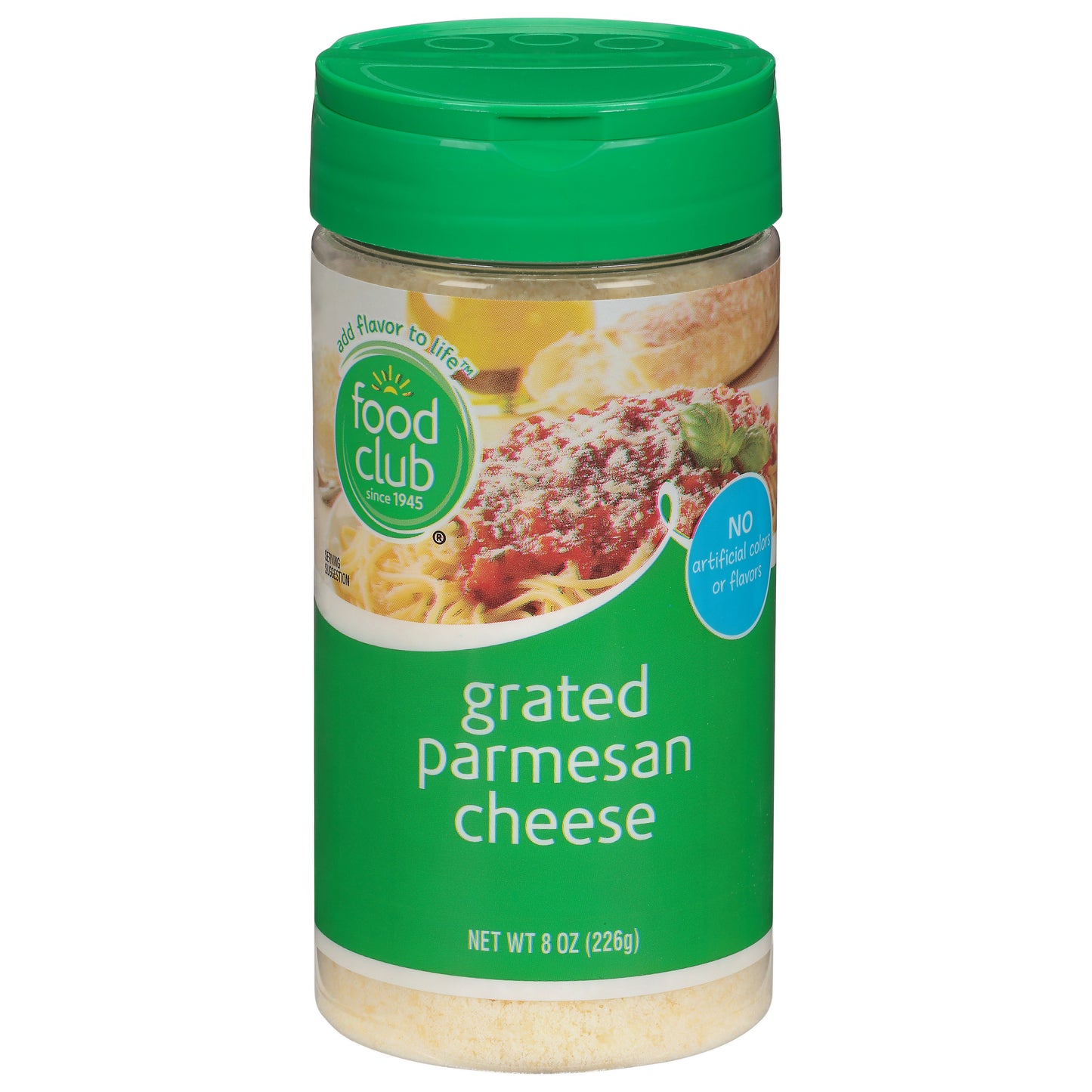 Food Club Grated Parmesan Cheese 8 oz