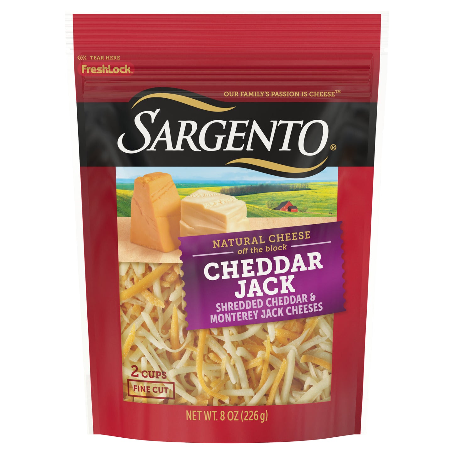 Sargento® Shredded Cheddar Jack Natural Cheese, 8 oz.