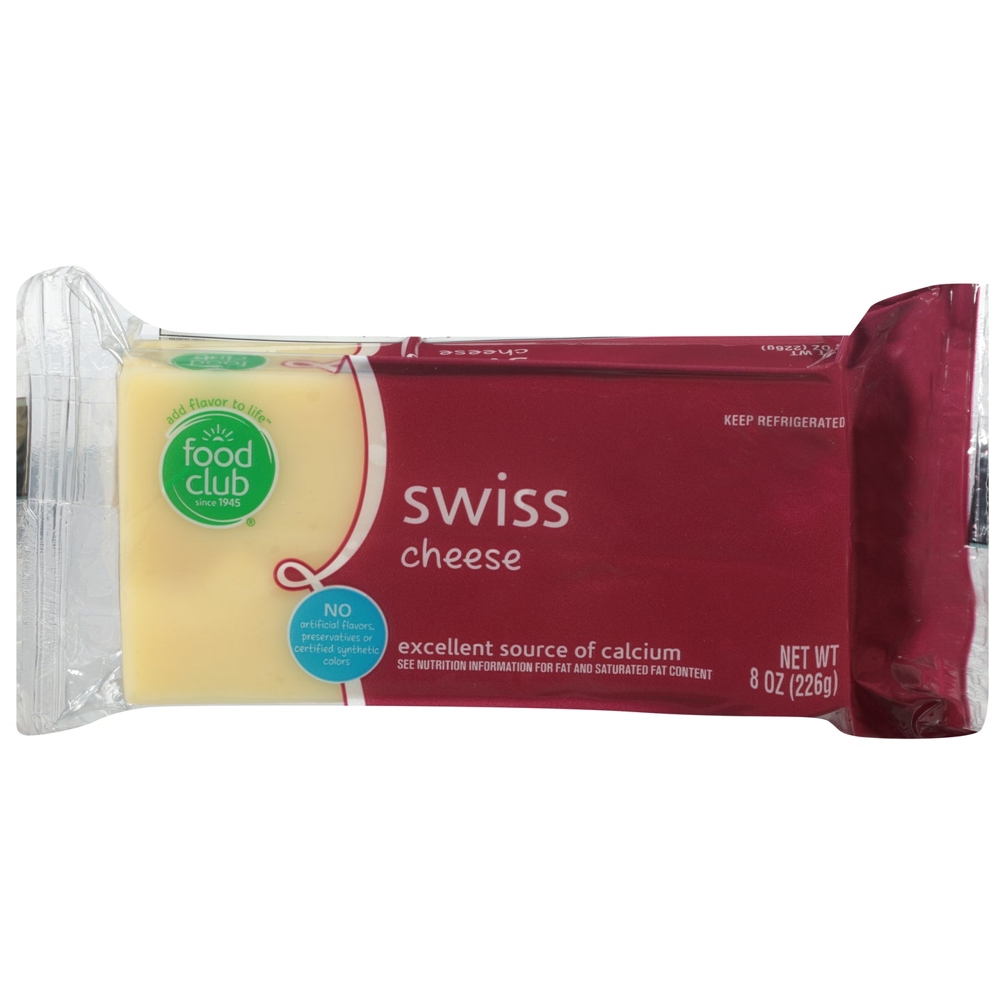 Food Club Swiss Cheese 8 oz