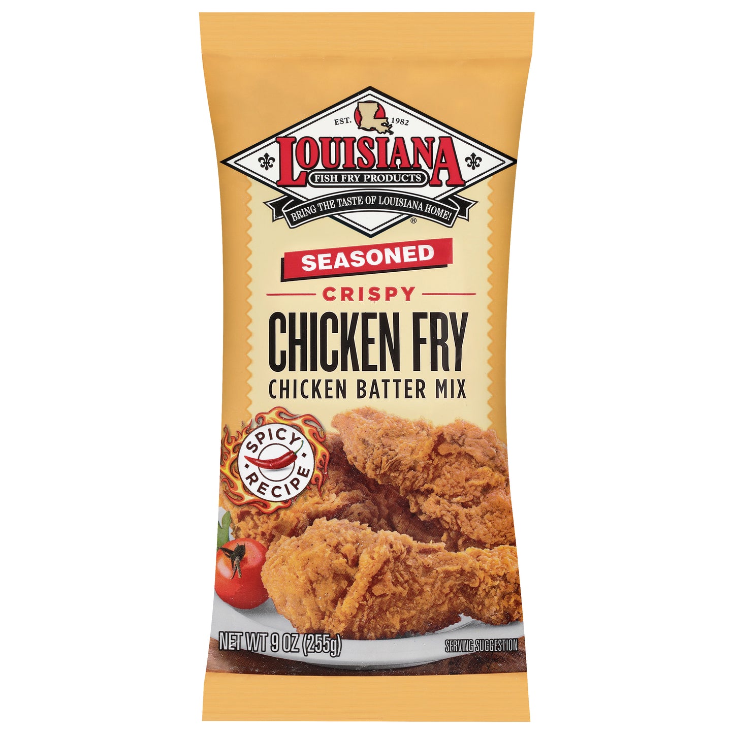 Louisiana Fish Fry Products Spicy Recipe Crispy Seasoned Chicken Fry Chicken Batter Mix 9 oz
