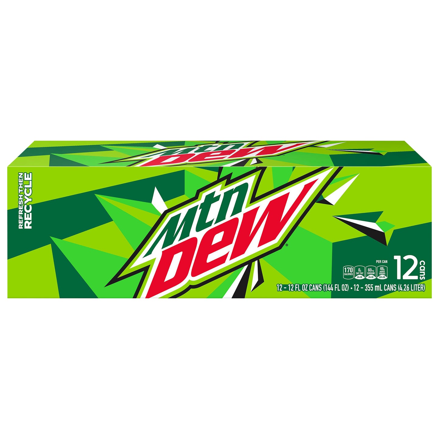 Mtn Dew Soda Citrus 12 Fl Oz 12 Count