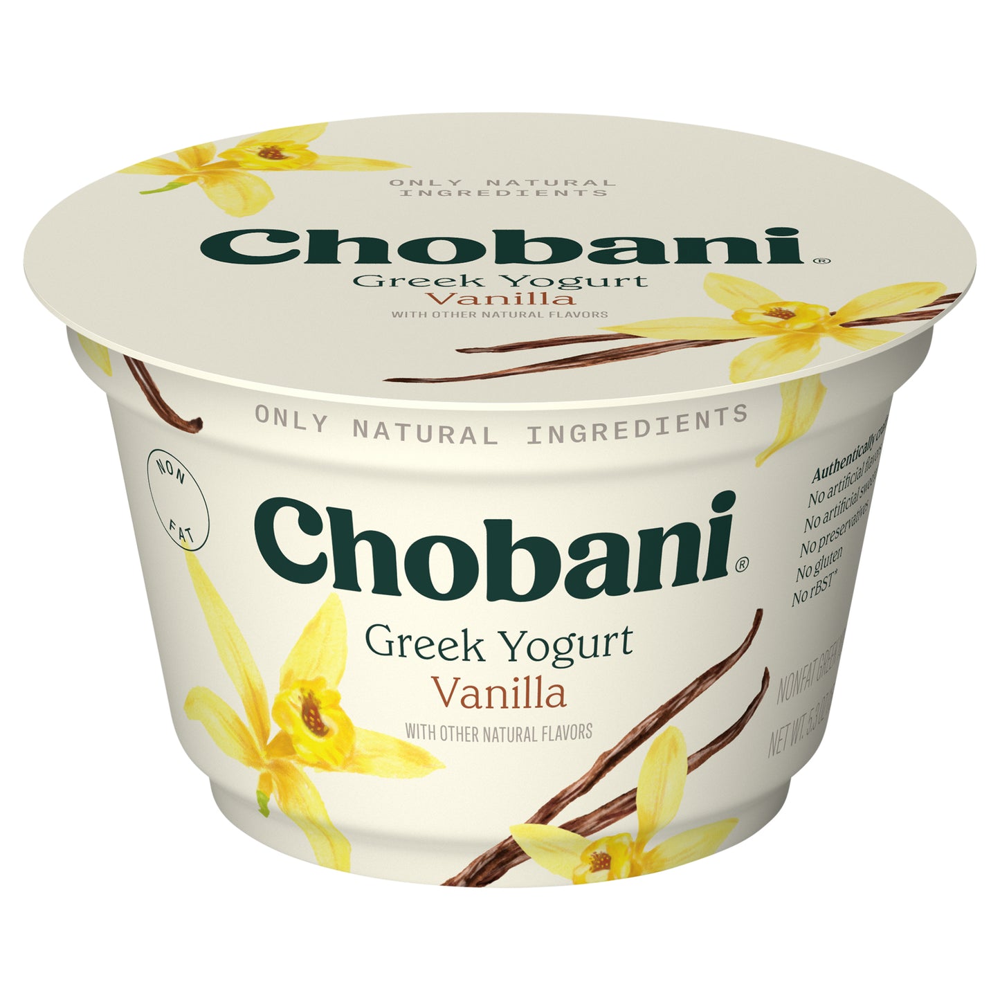 Chobani Nonfat Greek Vanilla Yogurt 5.3 oz