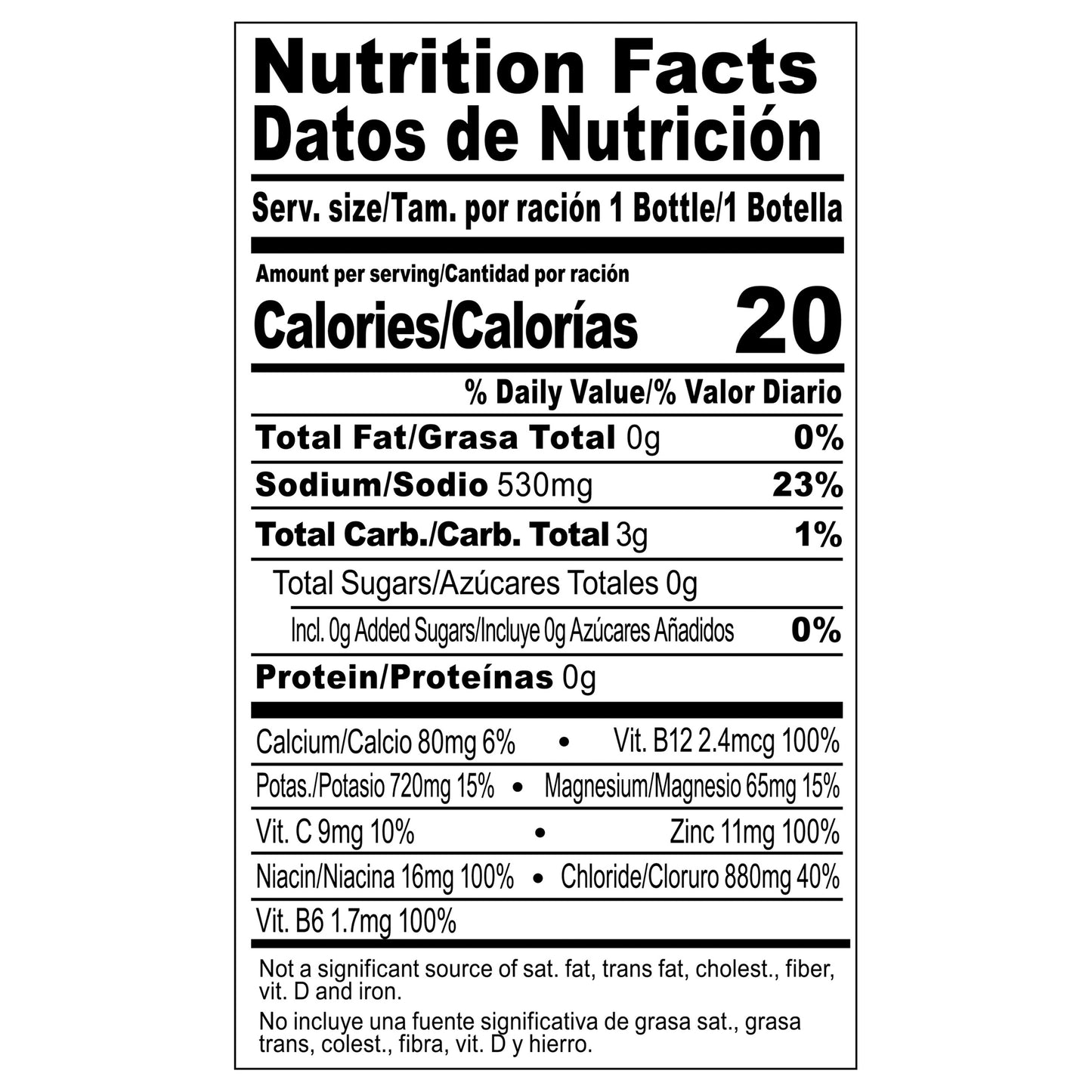 BODYARMOR Flash IV Zero Sugar Lemon Lime Bottle, 20 fl oz