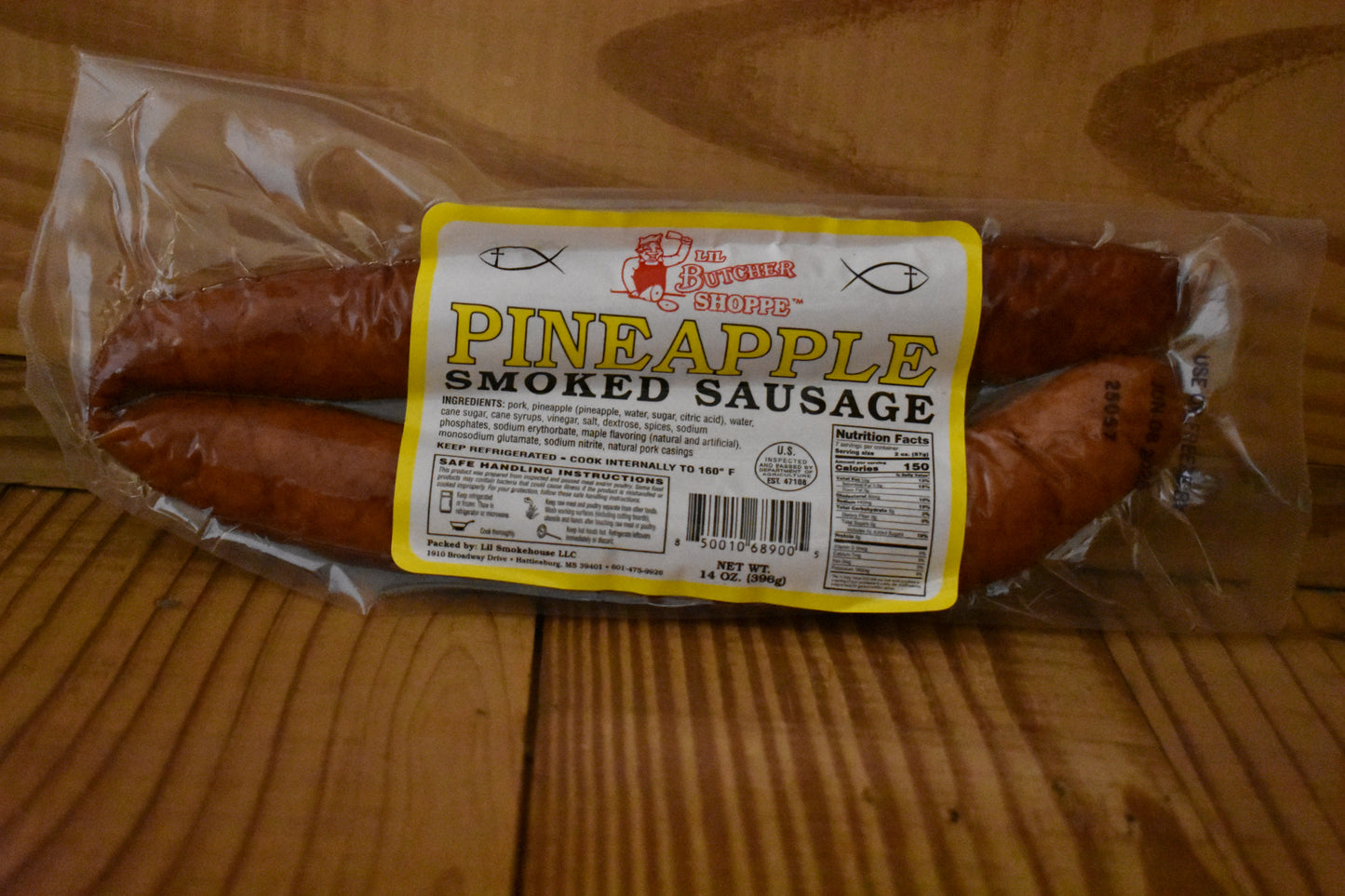 LIL BUTCHER PINEAPPLE SMOKED SAUSAGE