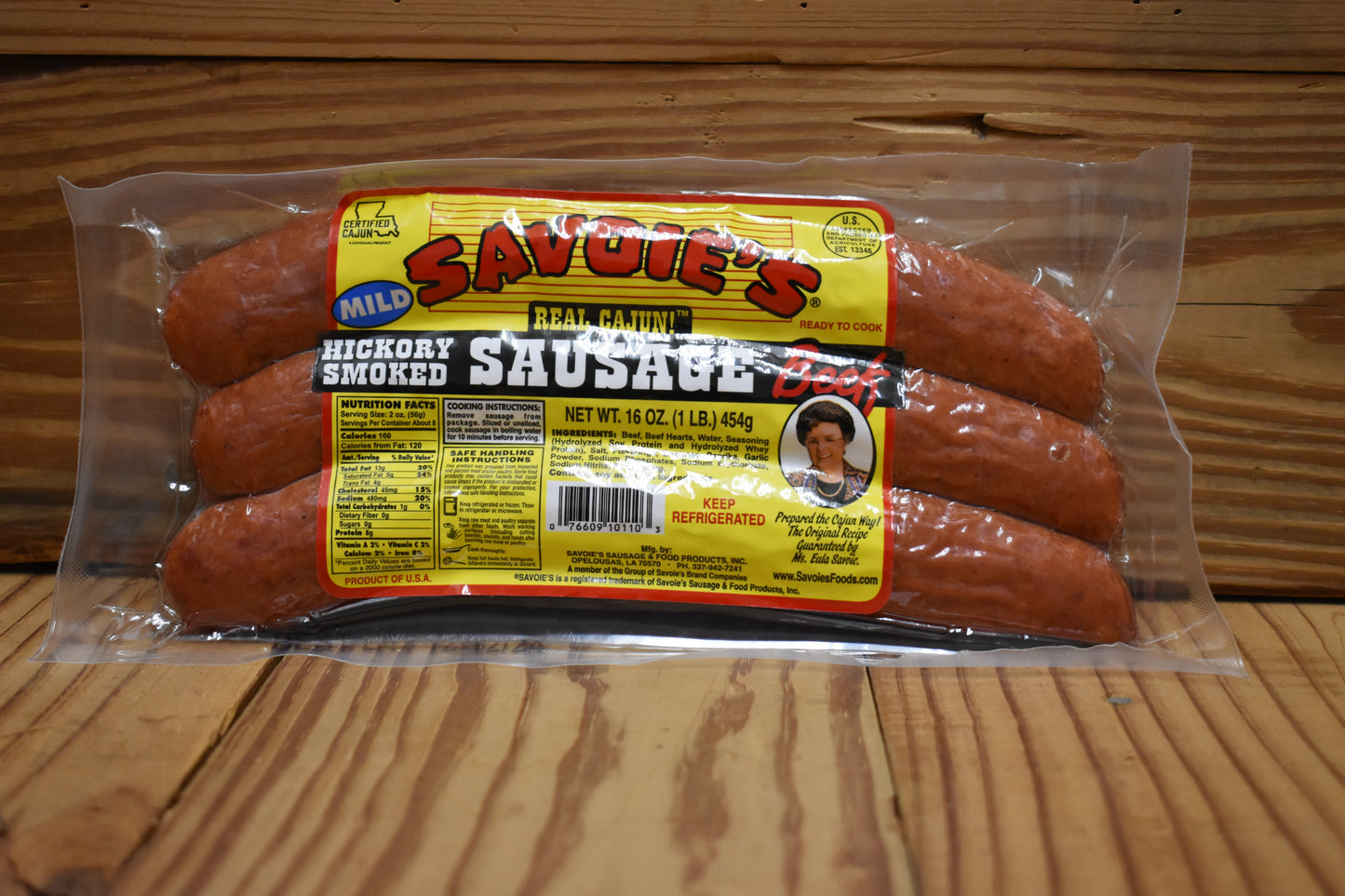SAVOIES MILD BEEF SAUSAGE
