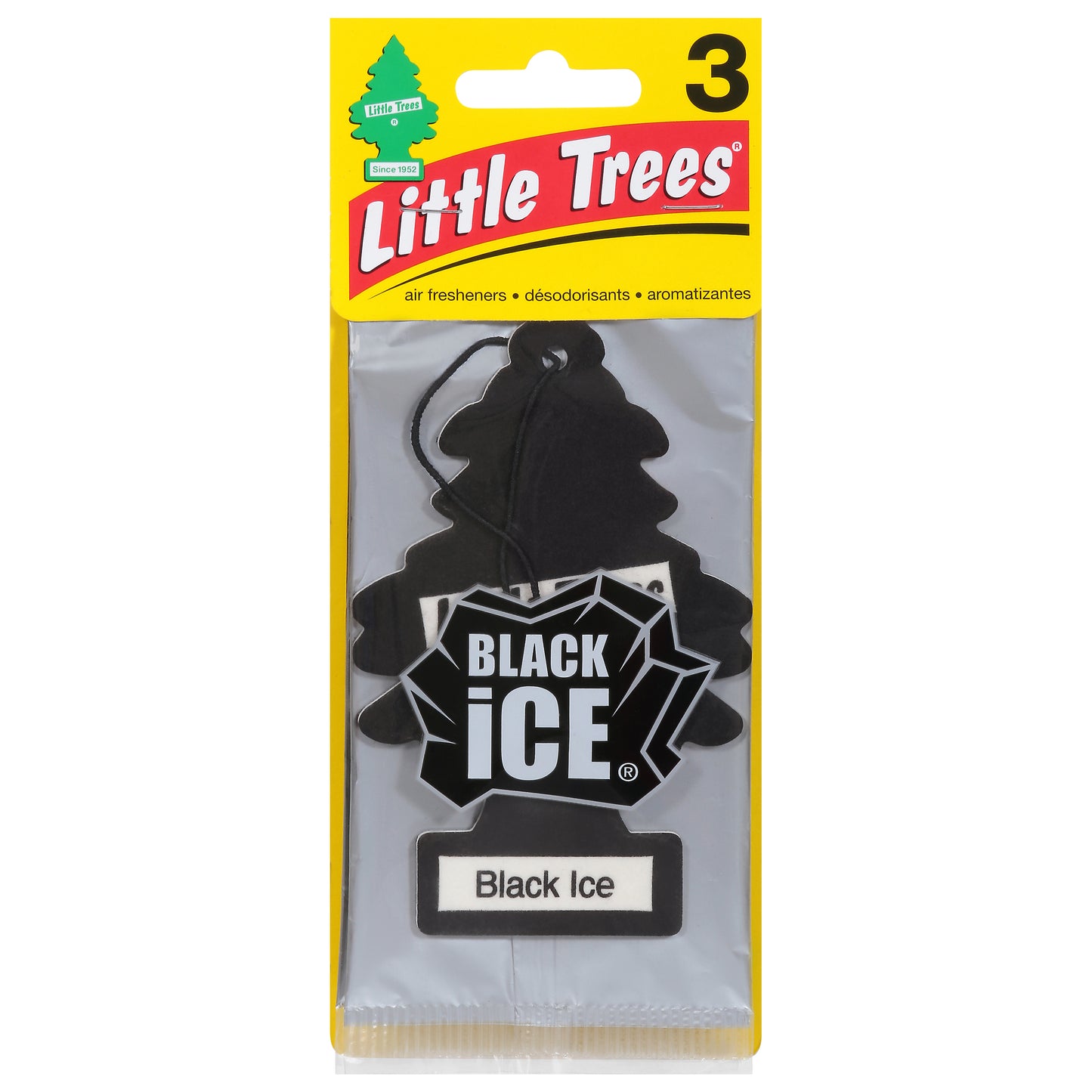 Little Trees Black Ice Air Fresheners 3 ea