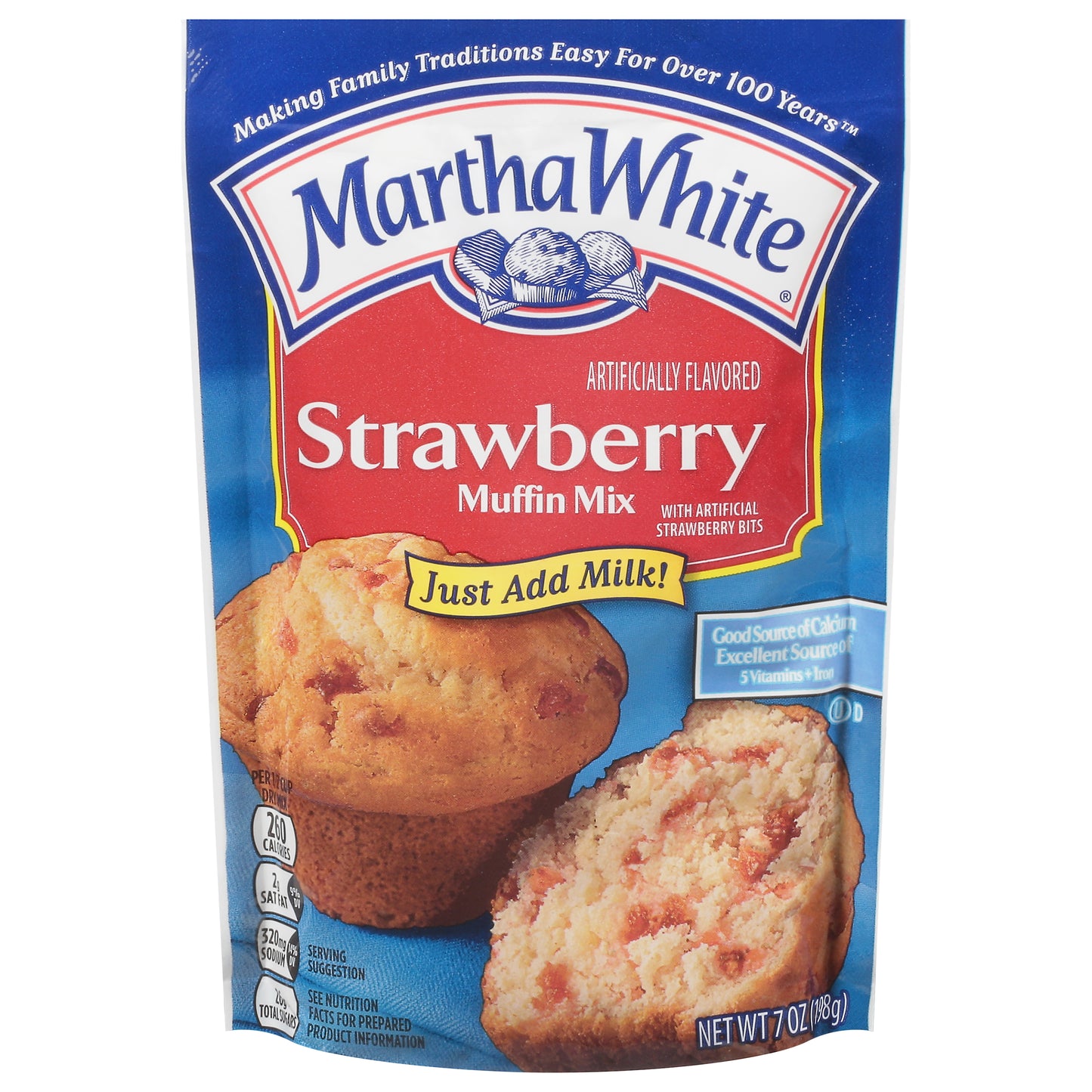 Martha White Strawberry Muffin Mix 7 oz
